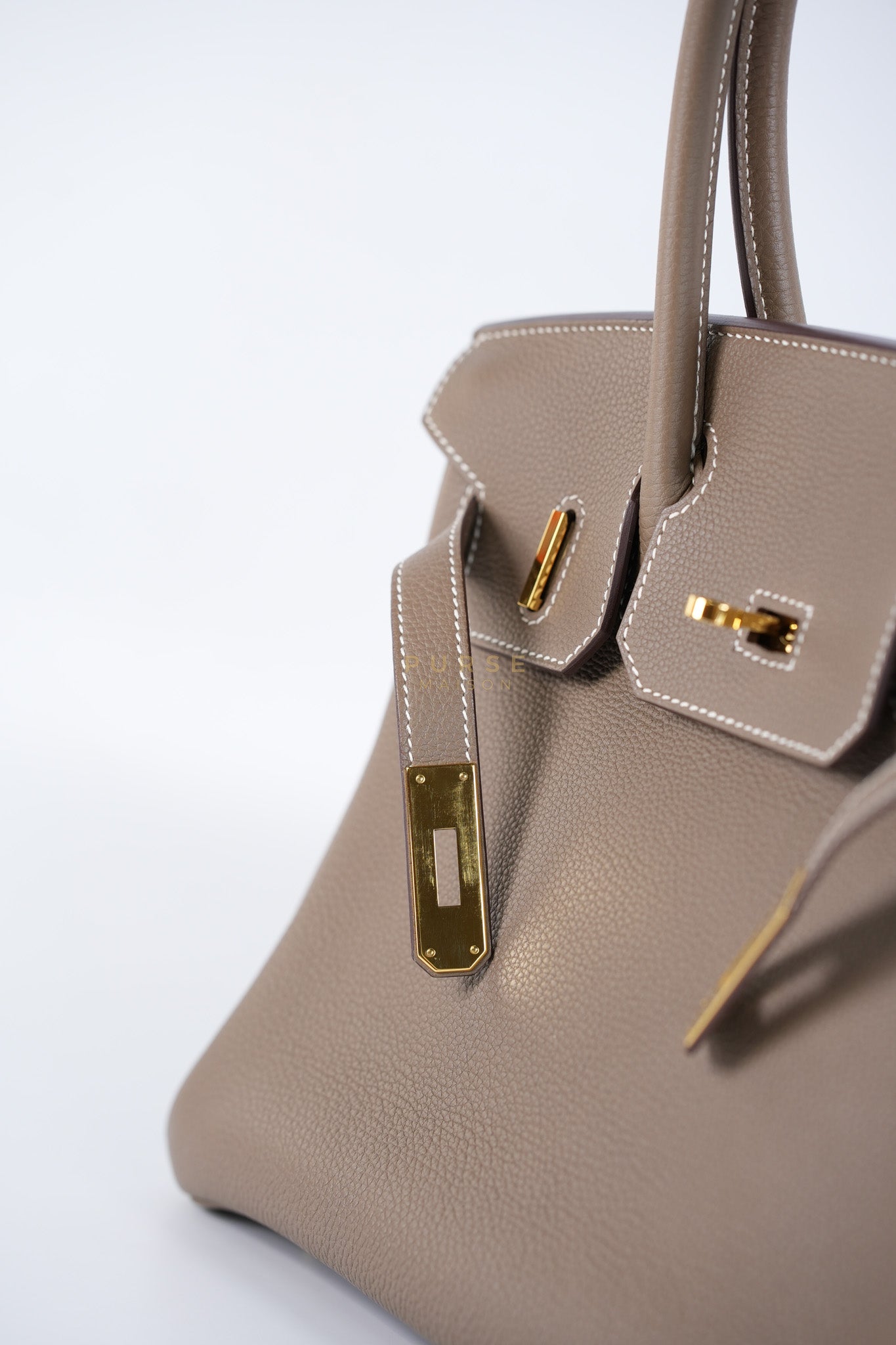 Birkin 30 Retourne Etoupe in Togo Leather and Gold Hardware Stamp Y (2020) | Purse Maison Luxury Bags Shop