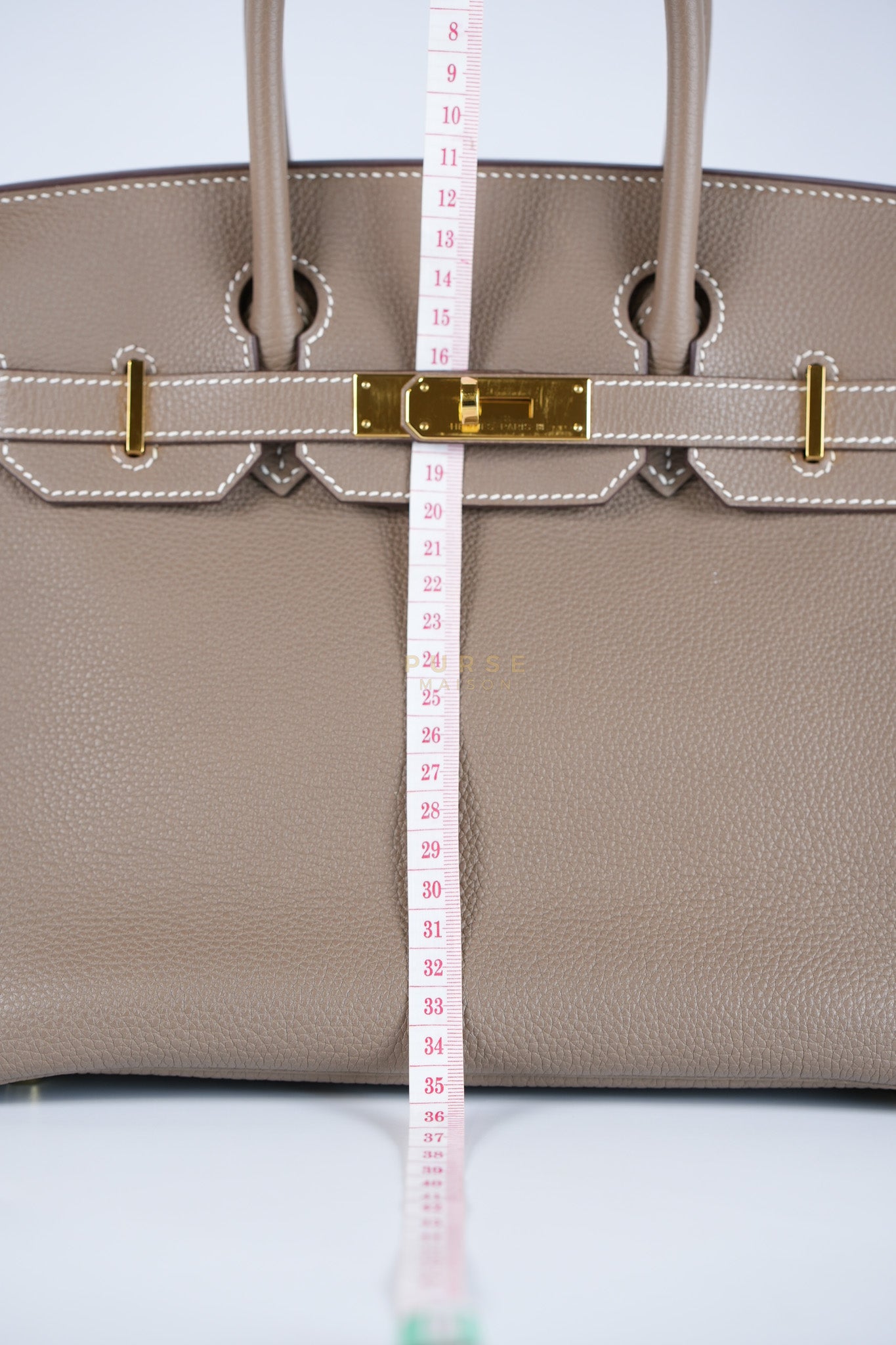 Birkin 30 Retourne Etoupe in Togo Leather and Gold Hardware Stamp Y (2020) | Purse Maison Luxury Bags Shop