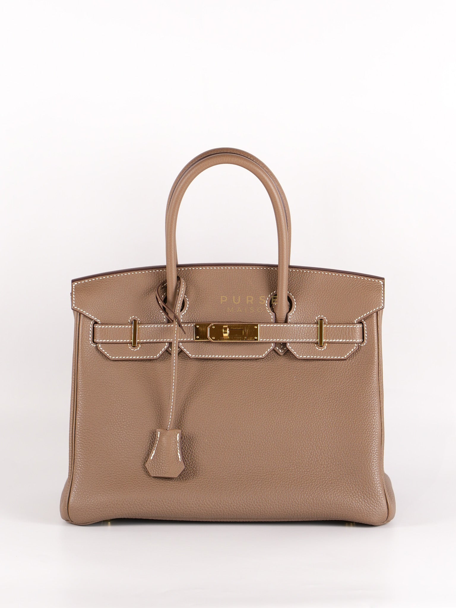 Birkin 30 Retourne Etoupe in Togo Leather and Gold Hardware Stamp Y (2020) | Purse Maison Luxury Bags Shop