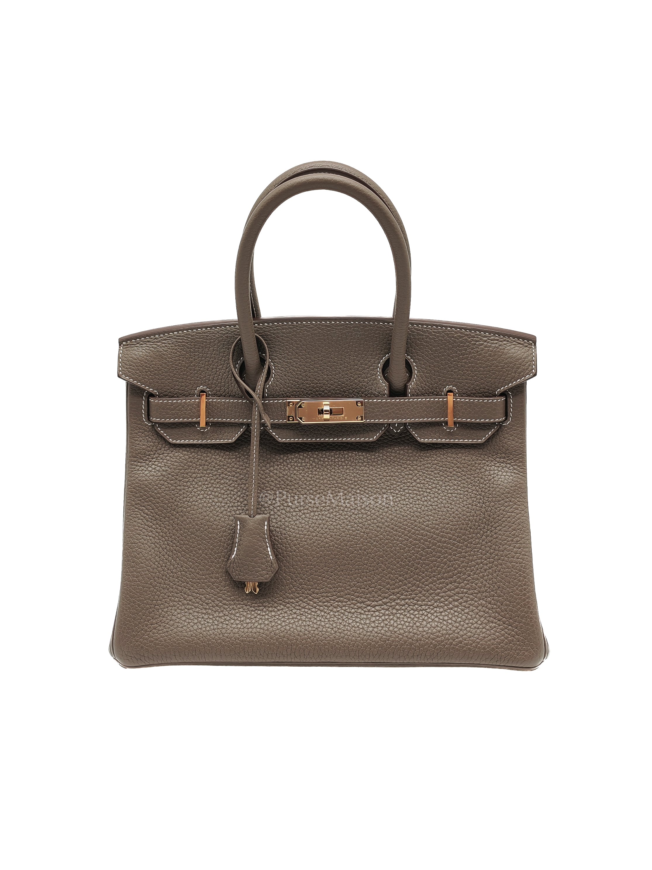 Birkin 30 Retourne Etoupe in Togo Leather and Gold Hardware Stamp Y (2020) | Purse Maison Luxury Bags Shop