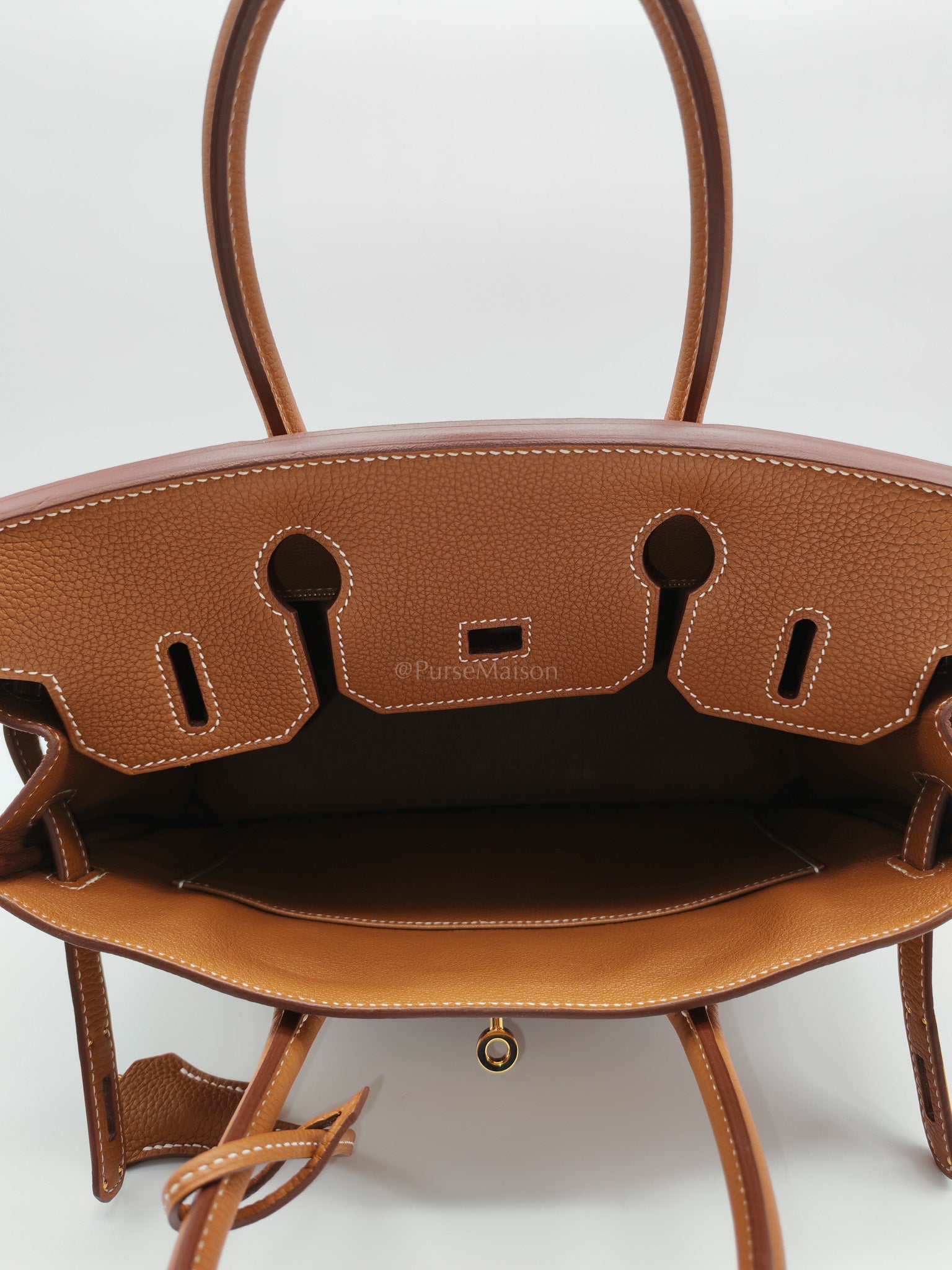 Birkin 30 Retourne Gold in Togo Leather and Gold Hardware Stamp U(2022) | Purse Maison Luxury Bags Shop