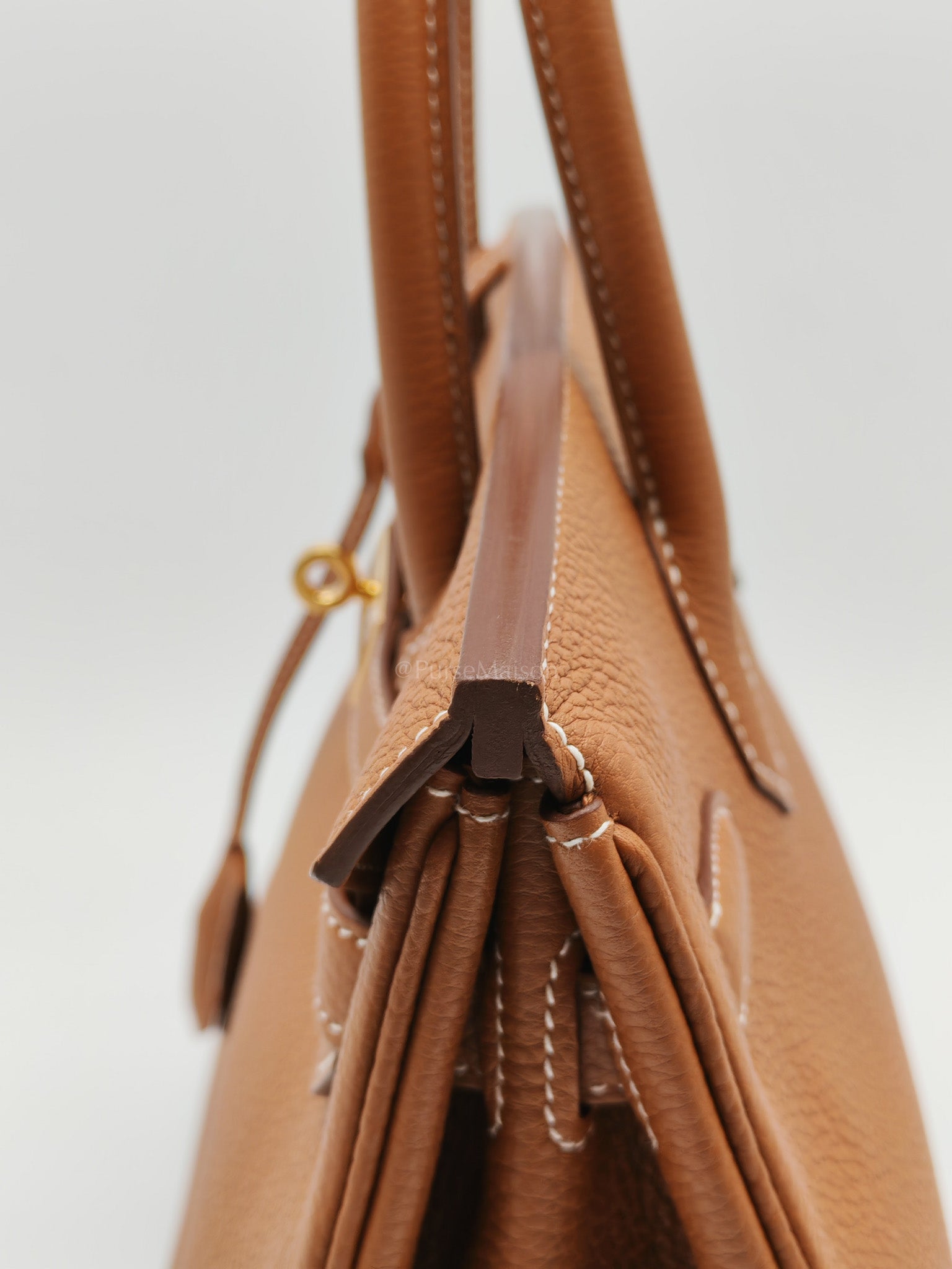 Birkin 30 Retourne Gold in Togo Leather and Gold Hardware Stamp U(2022) | Purse Maison Luxury Bags Shop