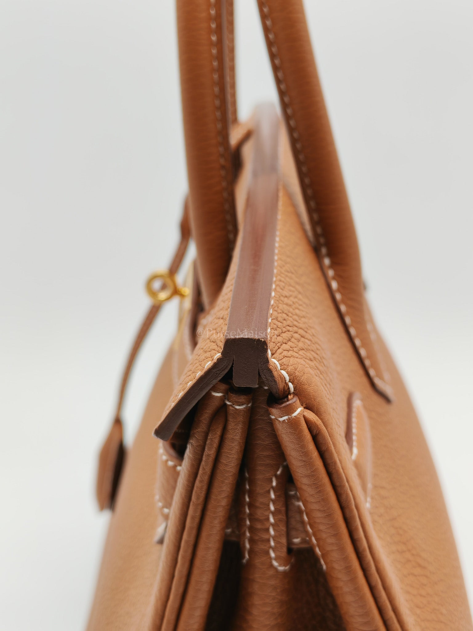 Birkin 30 Retourne Gold in Togo Leather and Gold Hardware Stamp U(2022) | Purse Maison Luxury Bags Shop