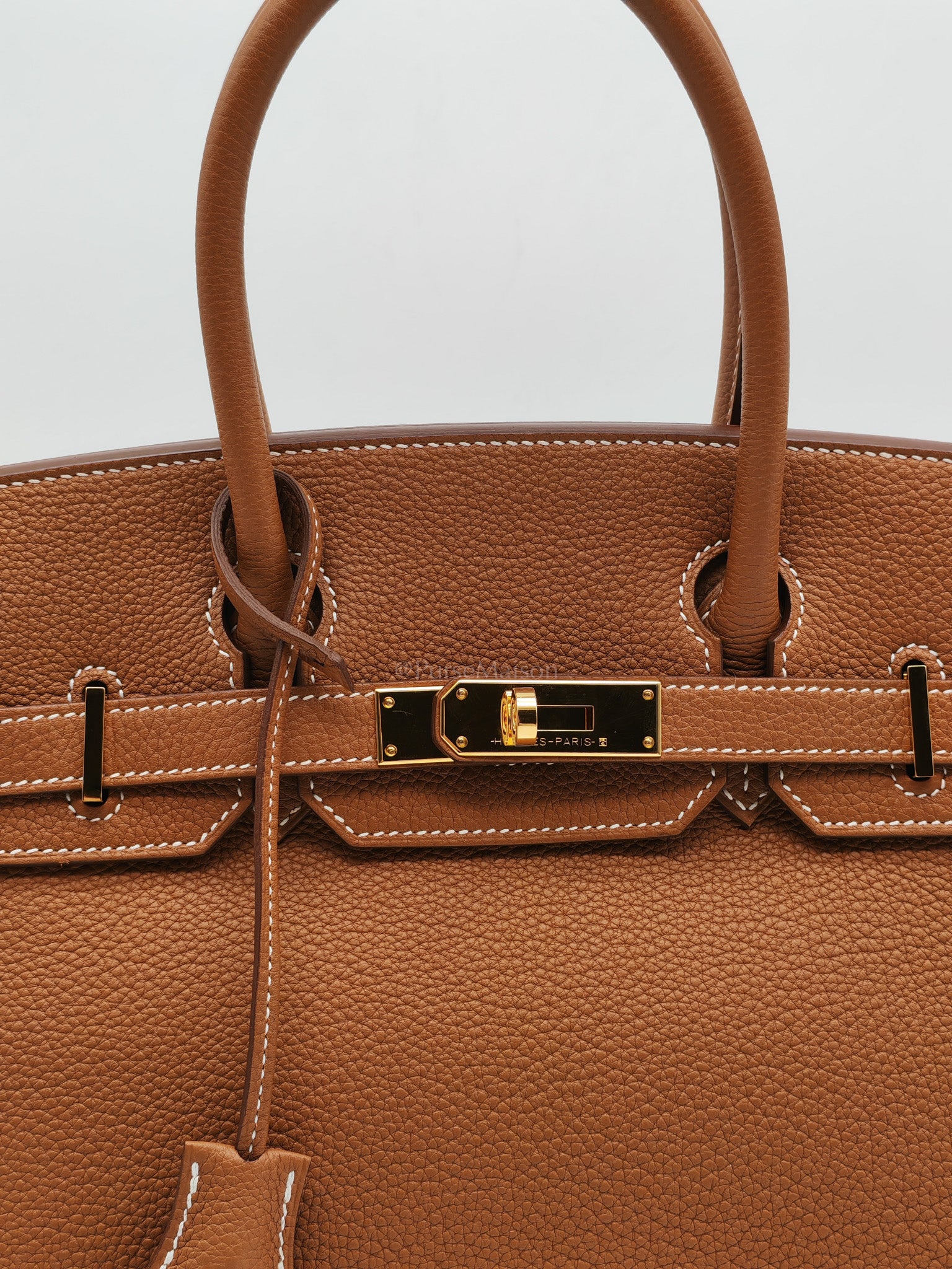 Birkin 30 Retourne Gold in Togo Leather and Gold Hardware Stamp U(2022) | Purse Maison Luxury Bags Shop