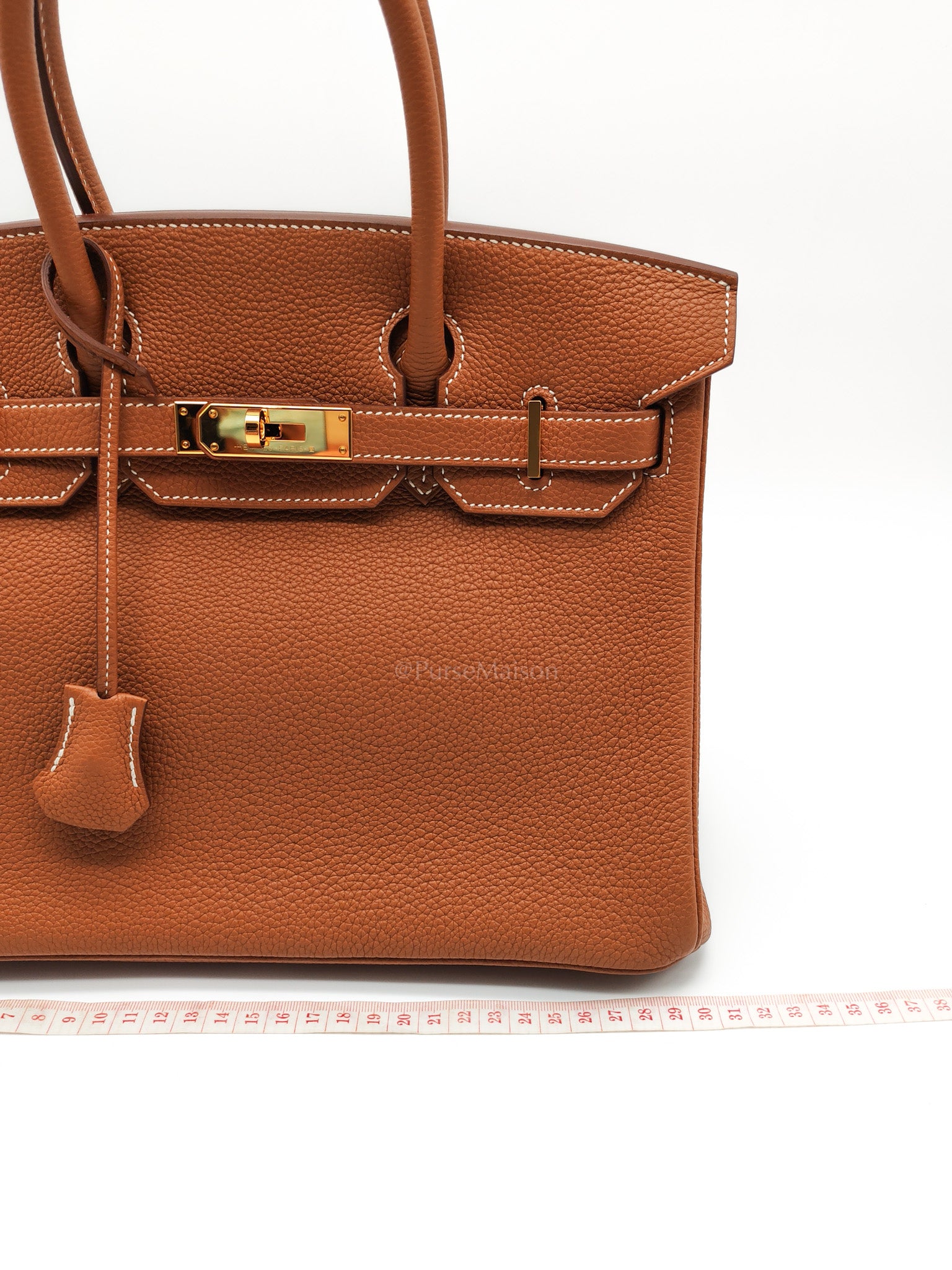 Birkin 30 Retourne Gold in Togo Leather and Gold Hardware Stamp U(2022) | Purse Maison Luxury Bags Shop