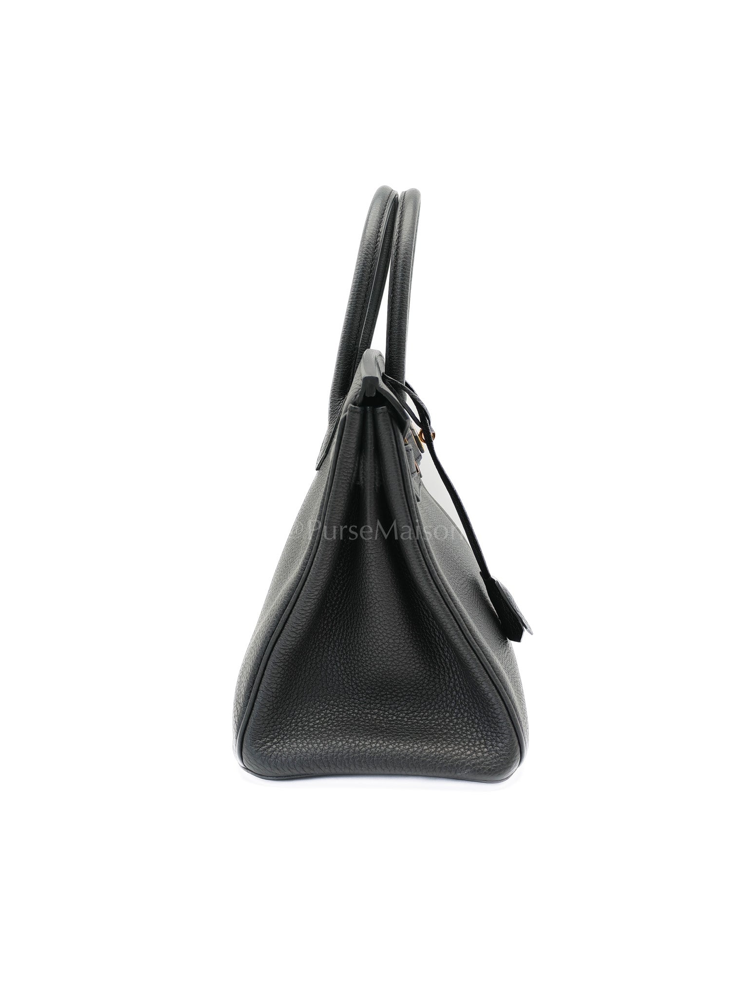 Birkin 30 Retourne in Black Togo Leather and Gold Hardware Stamp Z (2021) | Purse Maison Luxury Bags Shop