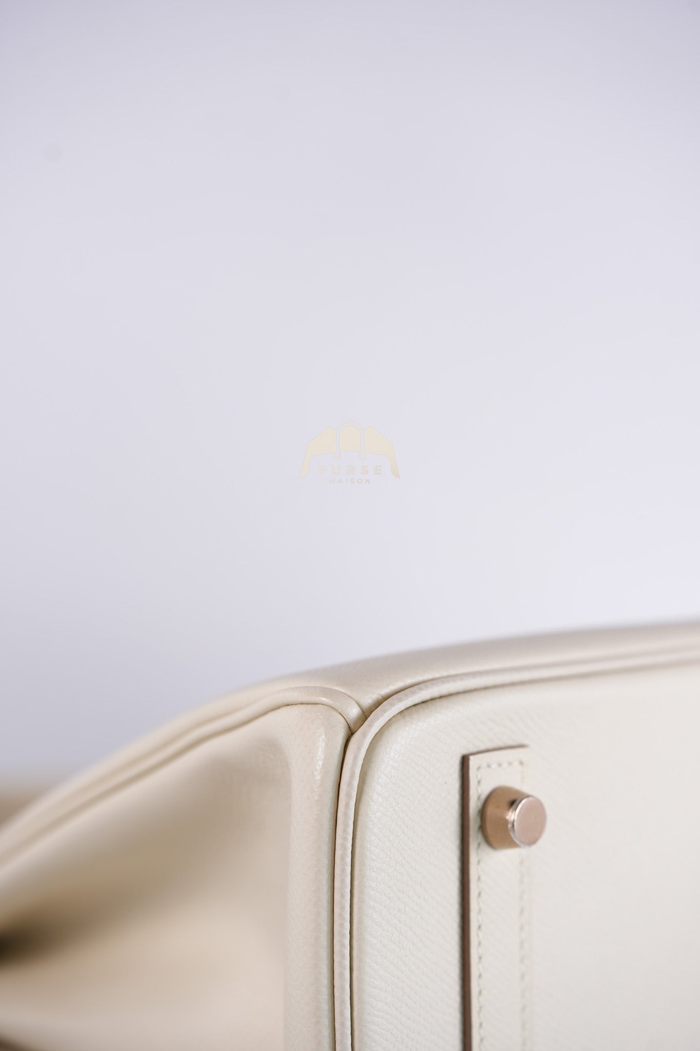 Birkin 30 Retourne in Craie Epsom Leather and Gold Hardware Stamp D (2019) | Purse Maison Luxury Bags Shop