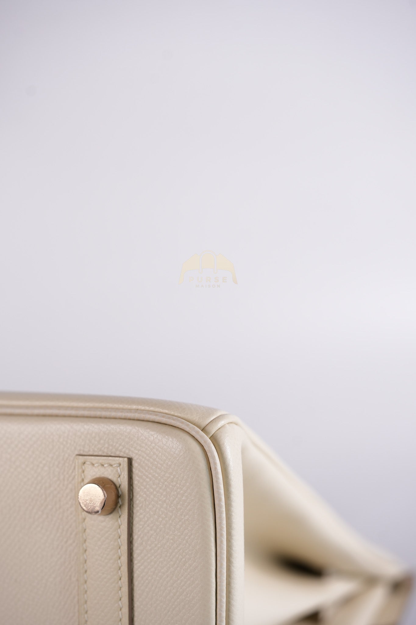 Birkin 30 Retourne in Craie Epsom Leather and Gold Hardware Stamp D (2019) | Purse Maison Luxury Bags Shop