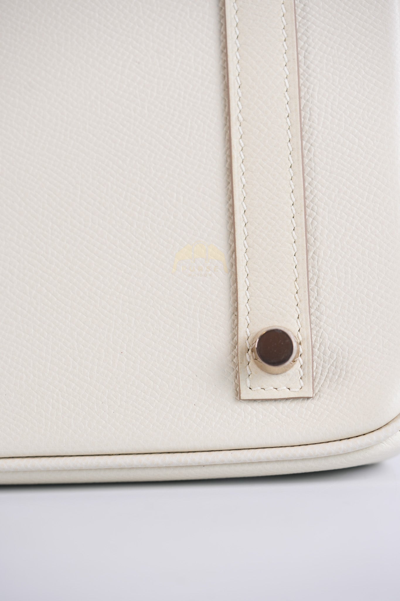 Birkin 30 Retourne in Craie Epsom Leather and Gold Hardware Stamp D (2019) | Purse Maison Luxury Bags Shop