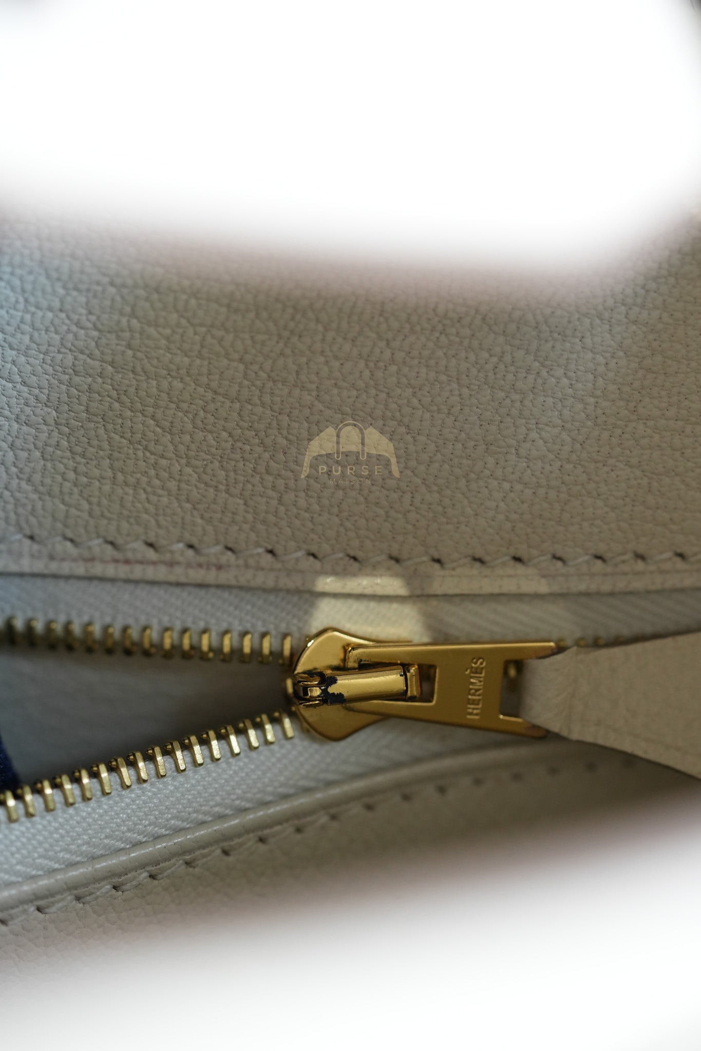 Birkin 30 Retourne in Craie Epsom Leather and Gold Hardware Stamp D (2019) | Purse Maison Luxury Bags Shop