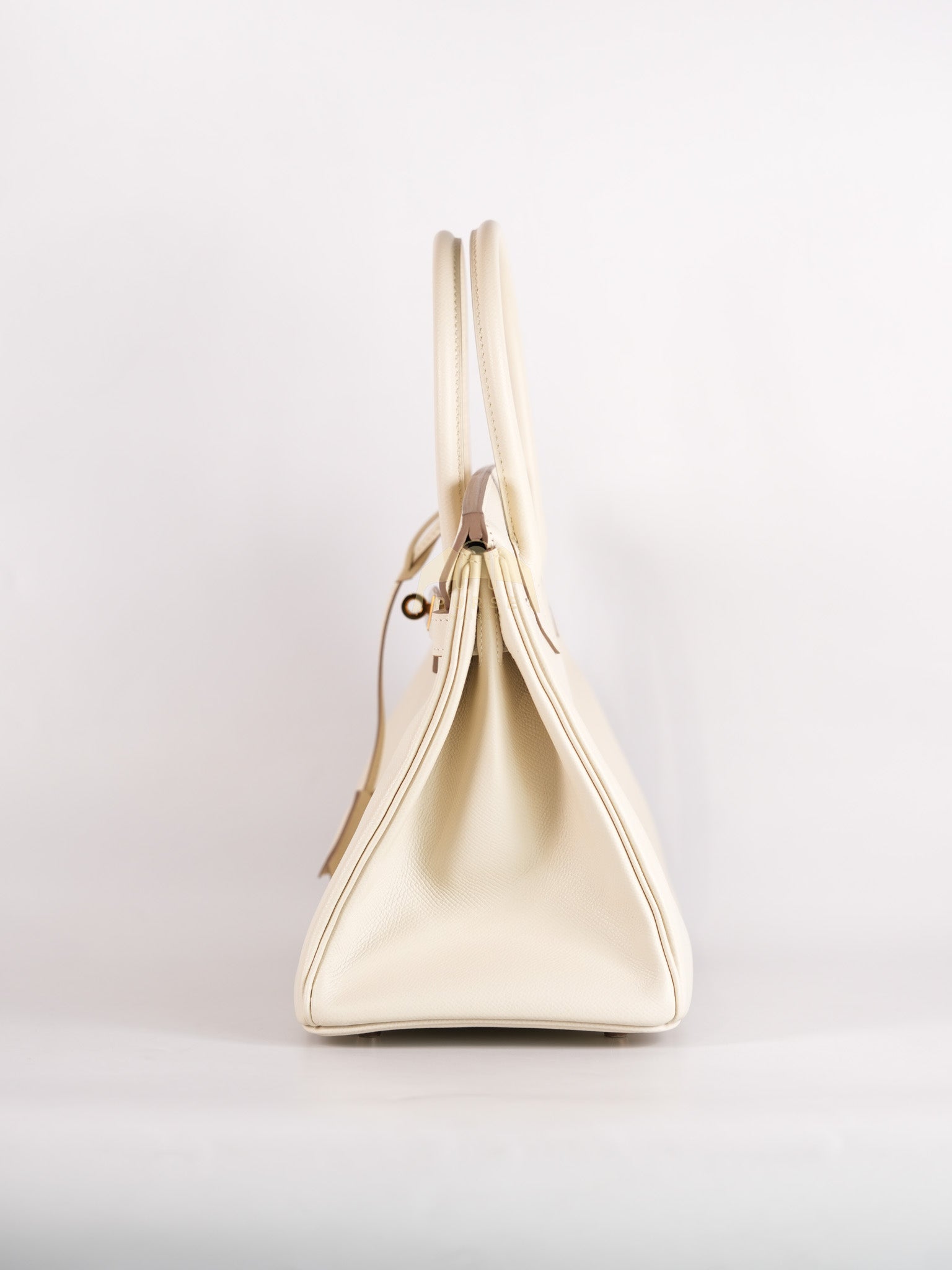 Birkin 30 Retourne in Craie Epsom Leather and Gold Hardware Stamp D (2019) | Purse Maison Luxury Bags Shop