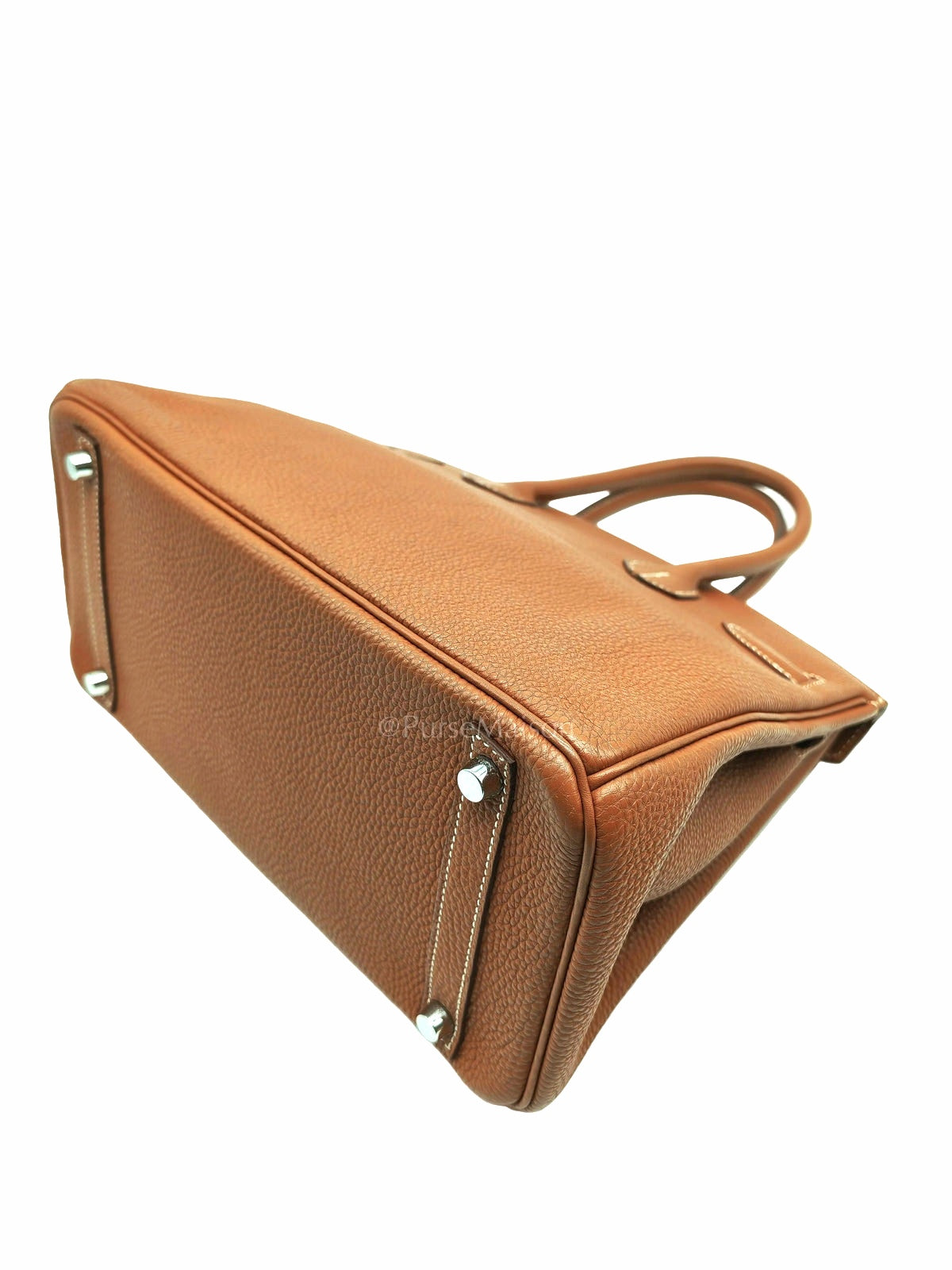 Birkin 30 Retourne in Gold Togo Leather and Palladium Hardware Stamp Square M (2009) | Purse Maison Luxury Bags Shop