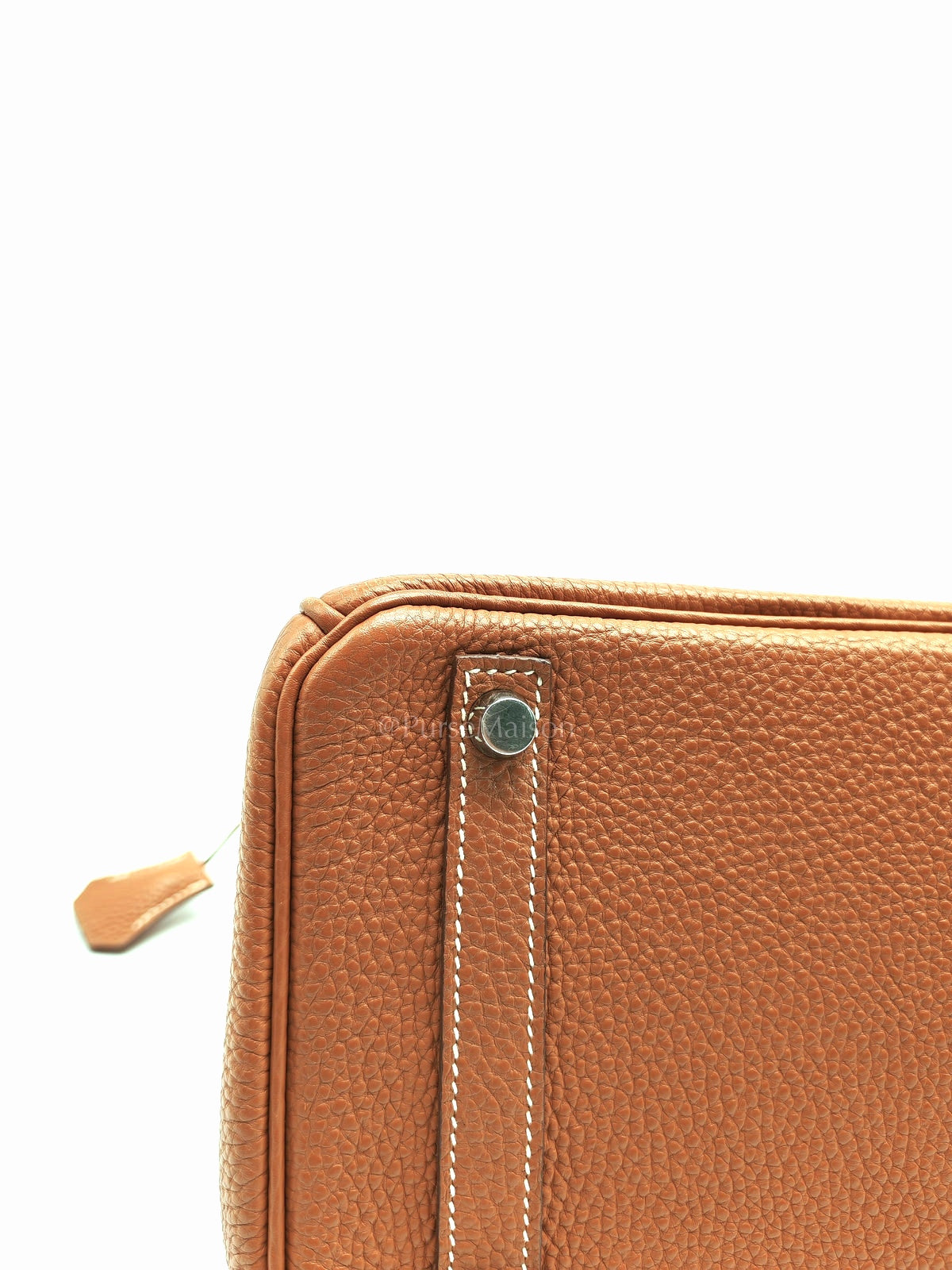 Birkin 30 Retourne in Gold Togo Leather and Palladium Hardware Stamp Square M (2009) | Purse Maison Luxury Bags Shop