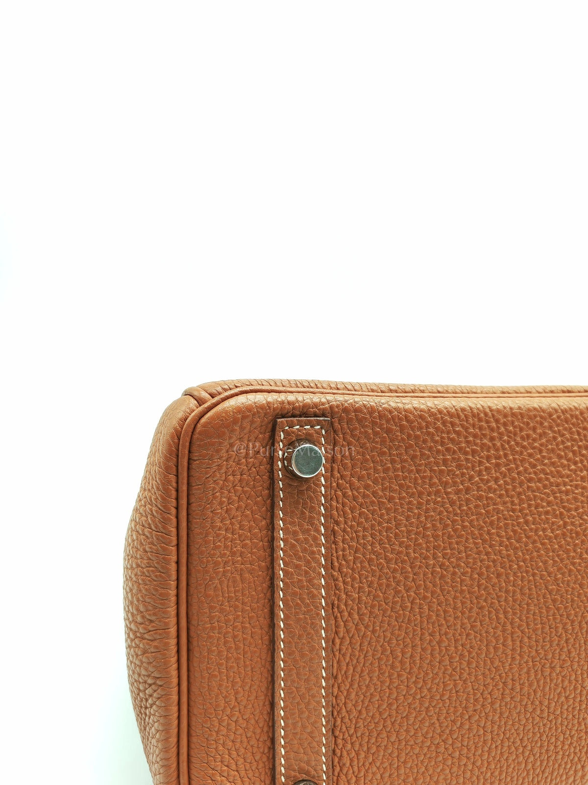 Birkin 30 Retourne in Gold Togo Leather and Palladium Hardware Stamp Square M (2009) | Purse Maison Luxury Bags Shop