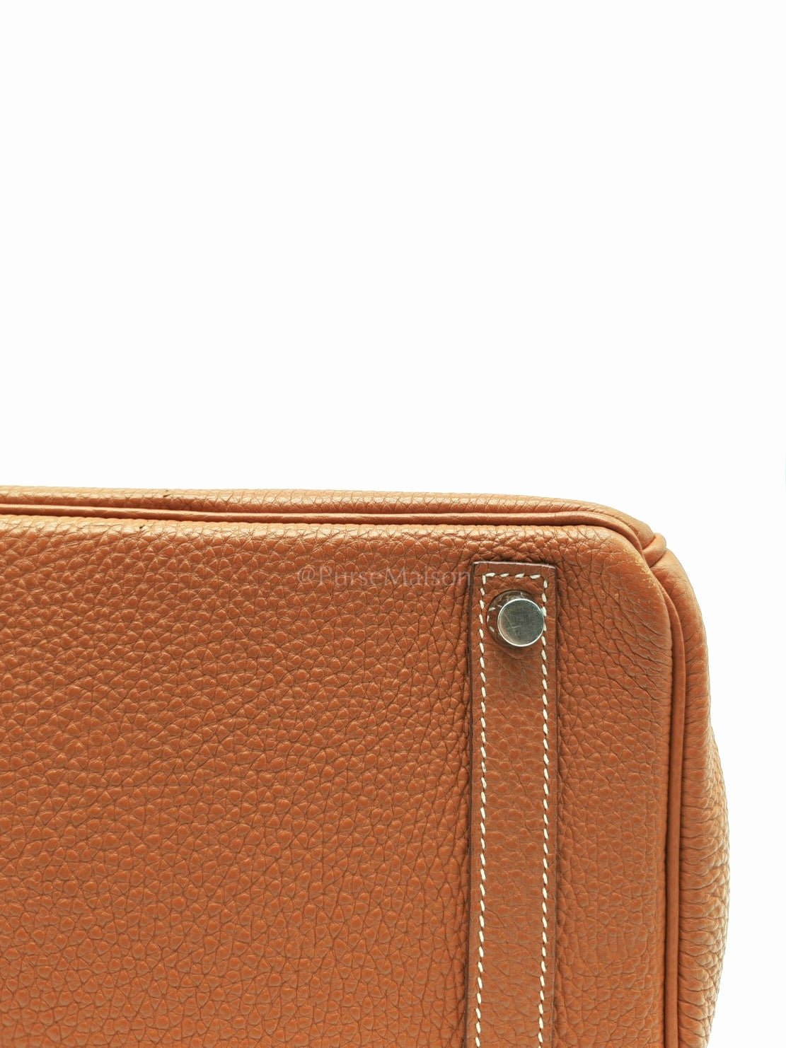 Birkin 30 Retourne in Gold Togo Leather and Palladium Hardware Stamp Square M (2009) | Purse Maison Luxury Bags Shop