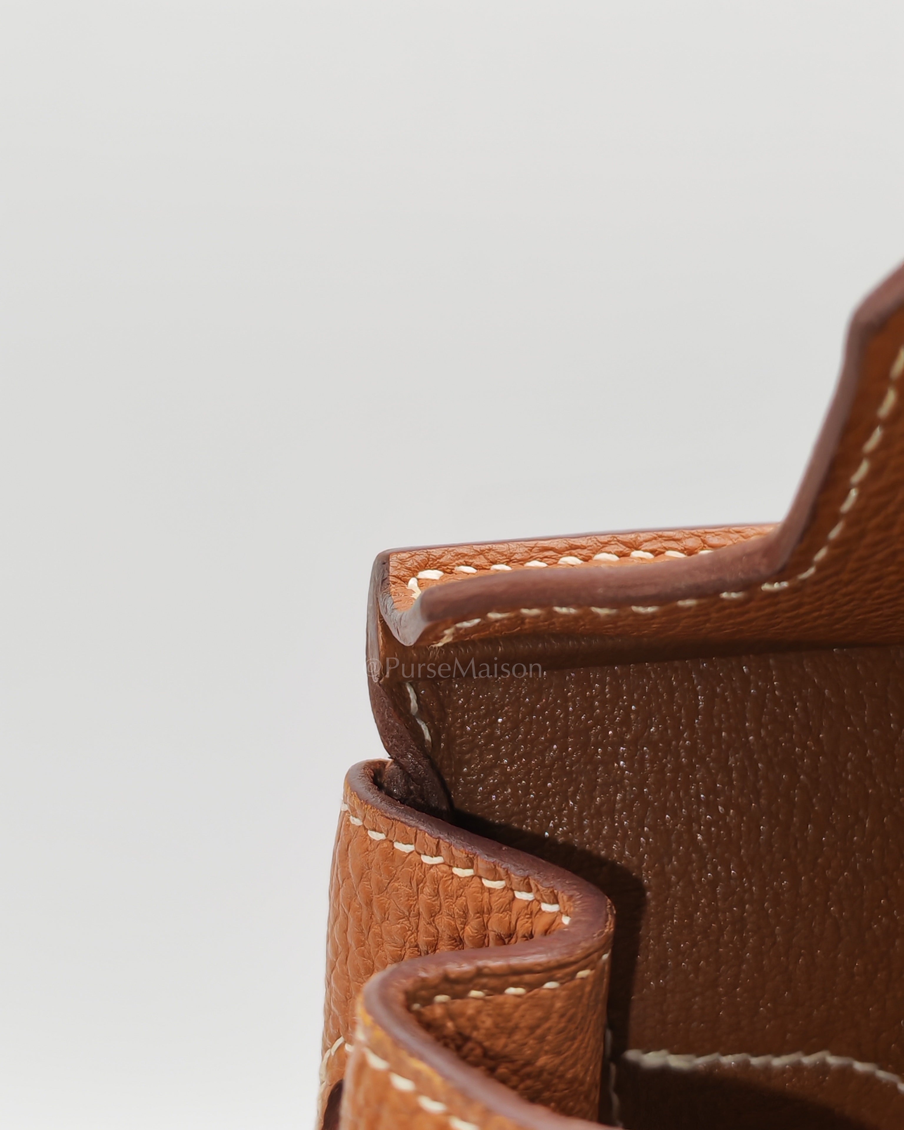 Birkin 30 Retourne in Gold Togo Leather and Palladium Hardware Stamp Square M (2009) | Purse Maison Luxury Bags Shop