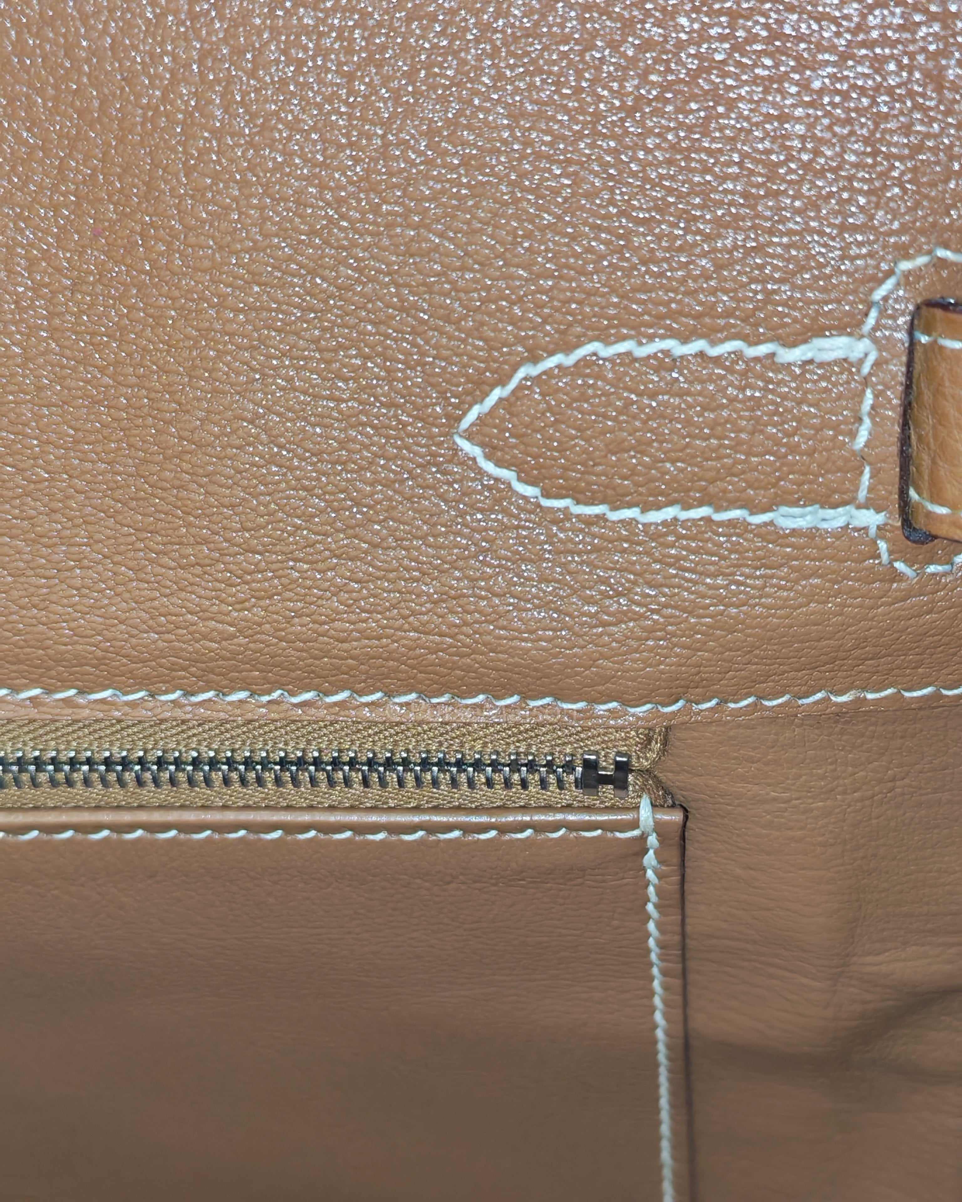 Birkin 30 Retourne in Gold Togo Leather and Palladium Hardware Stamp Square M (2009) | Purse Maison Luxury Bags Shop
