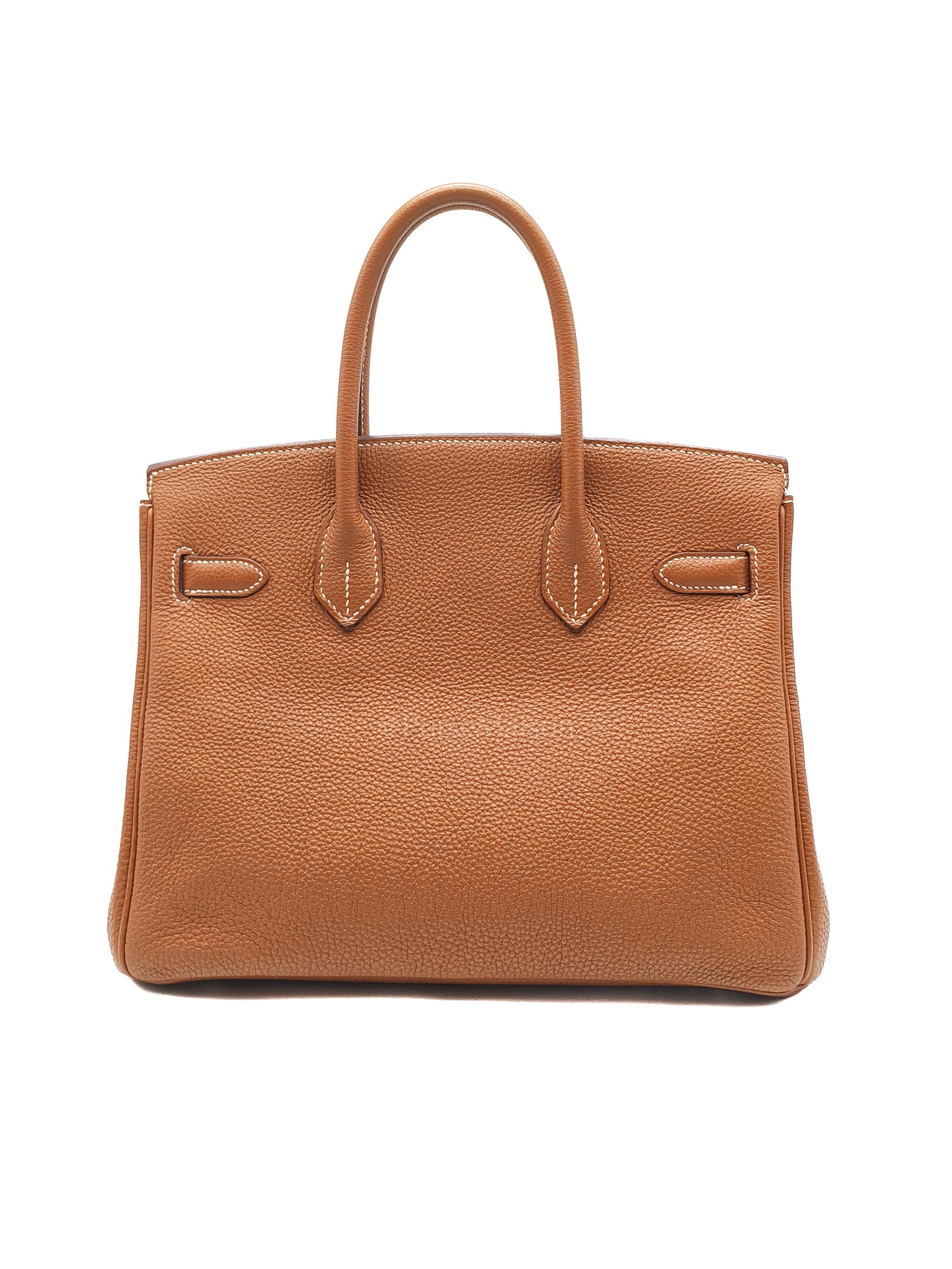 Birkin 30 Retourne in Gold Togo Leather and Palladium Hardware Stamp Square M (2009) | Purse Maison Luxury Bags Shop