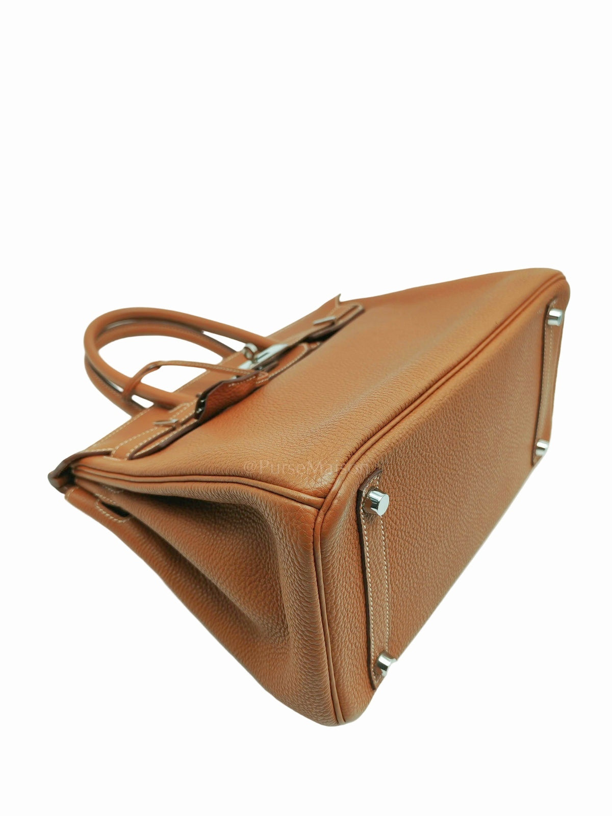 Birkin 30 Retourne in Gold Togo Leather and Palladium Hardware Stamp Square M (2009) | Purse Maison Luxury Bags Shop