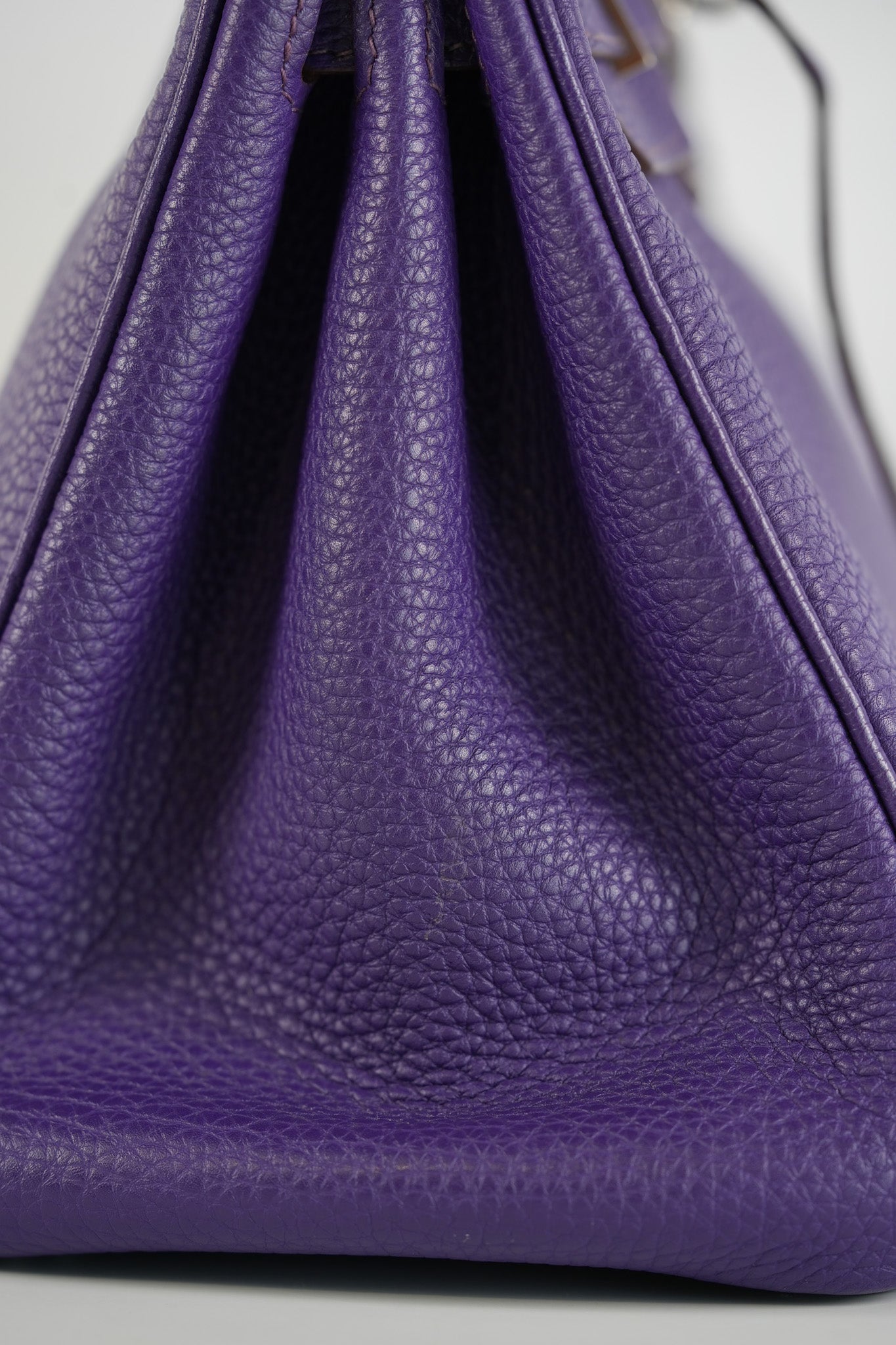 Birkin 30 Retourne in Purple Togo Leather and Palladium Square N (2010) | Purse Maison Luxury Bags Shop