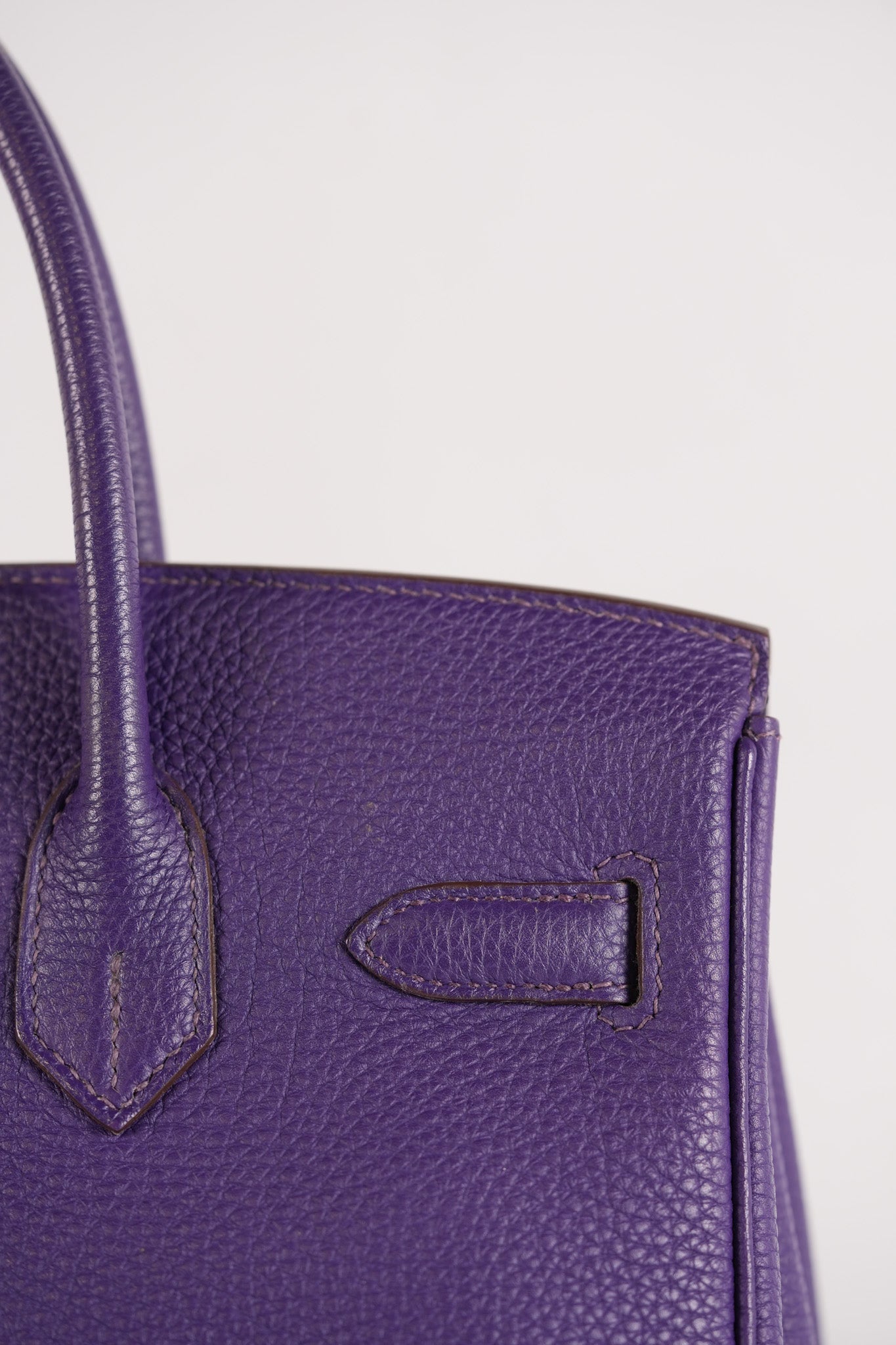 Birkin 30 Retourne in Purple Togo Leather and Palladium Square N (2010) | Purse Maison Luxury Bags Shop