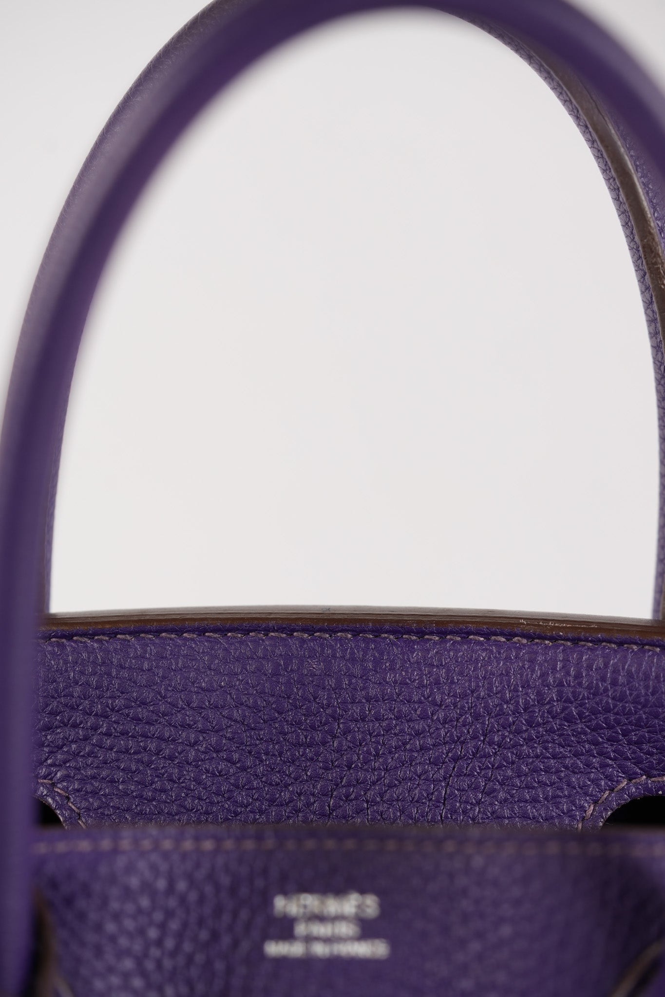 Birkin 30 Retourne in Purple Togo Leather and Palladium Square N (2010) | Purse Maison Luxury Bags Shop