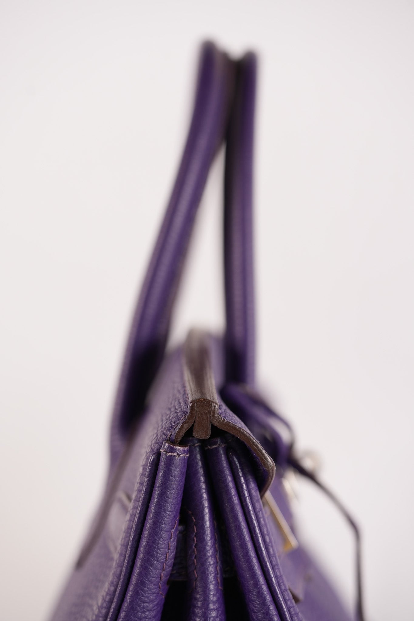 Birkin 30 Retourne in Purple Togo Leather and Palladium Square N (2010) | Purse Maison Luxury Bags Shop