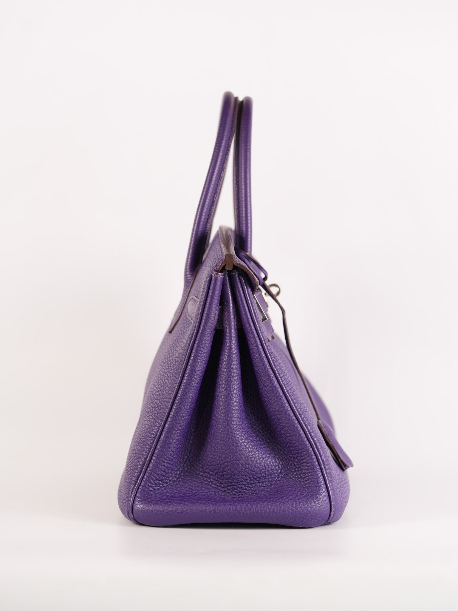 Birkin 30 Retourne in Purple Togo Leather and Palladium Square N (2010) | Purse Maison Luxury Bags Shop