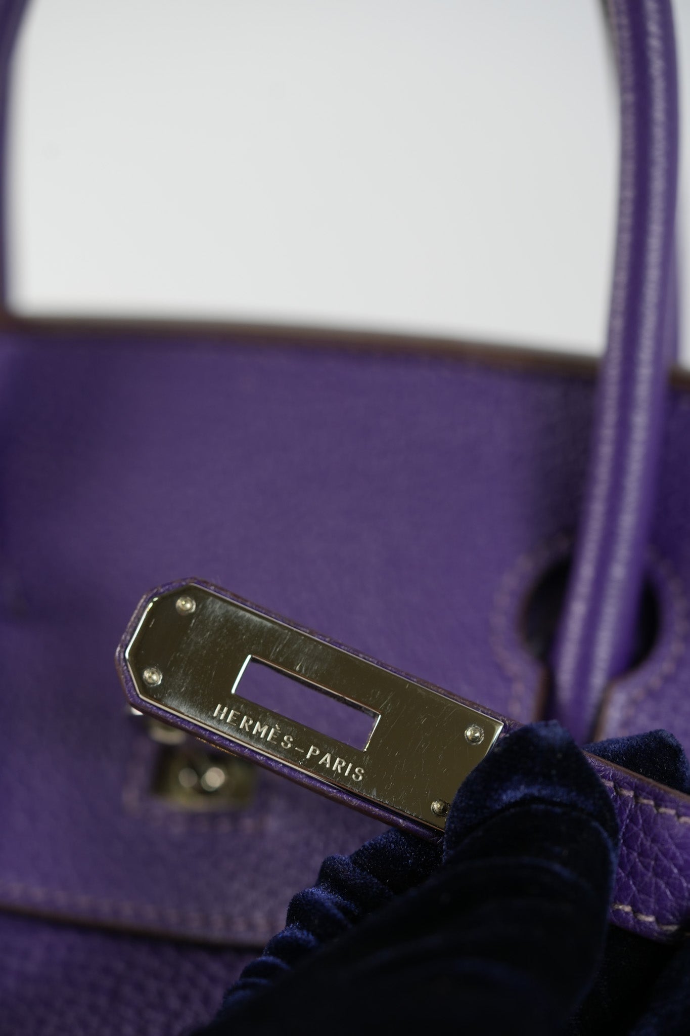 Birkin 30 Retourne in Purple Togo Leather and Palladium Square N (2010) | Purse Maison Luxury Bags Shop