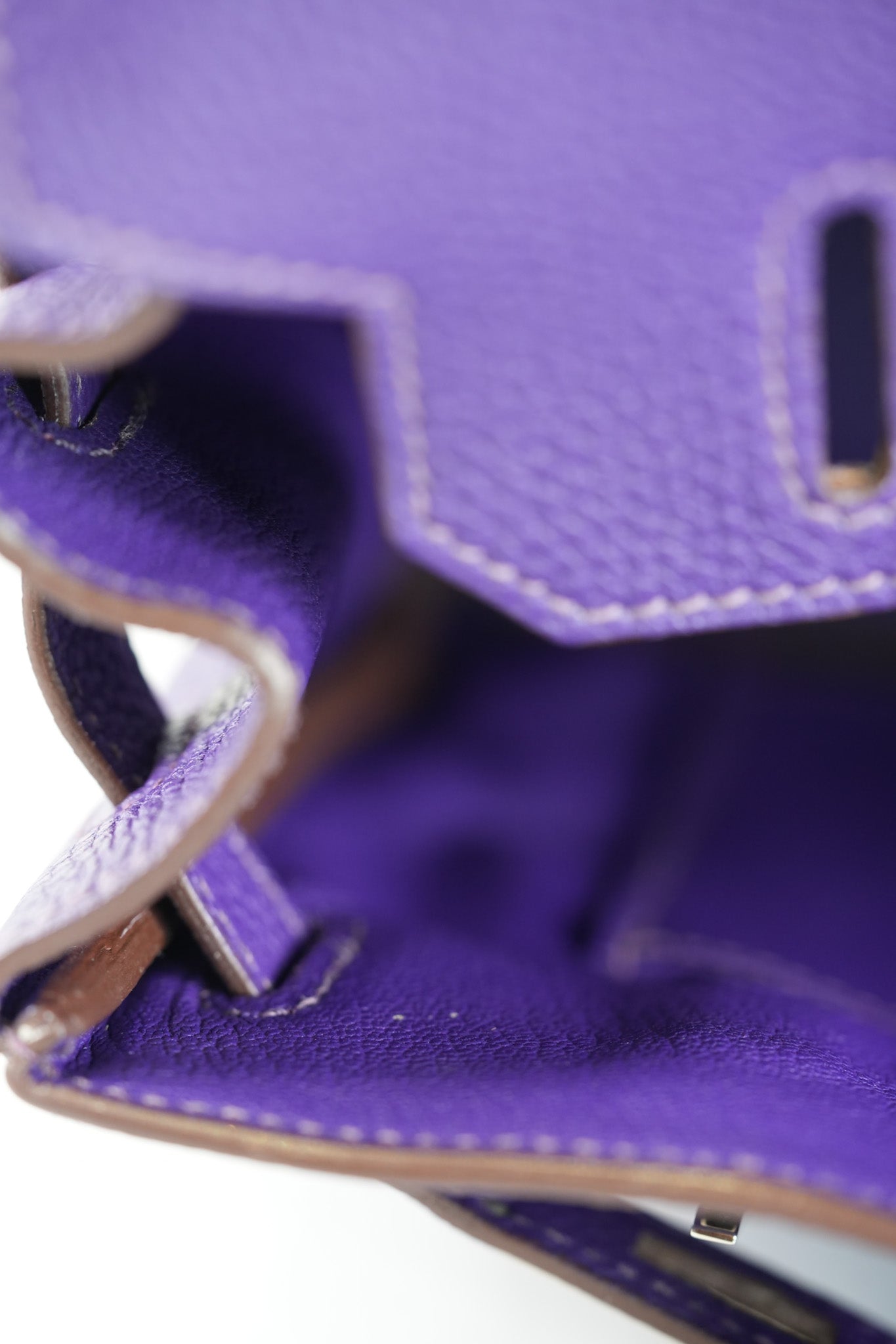 Birkin 30 Retourne in Purple Togo Leather and Palladium Square N (2010) | Purse Maison Luxury Bags Shop