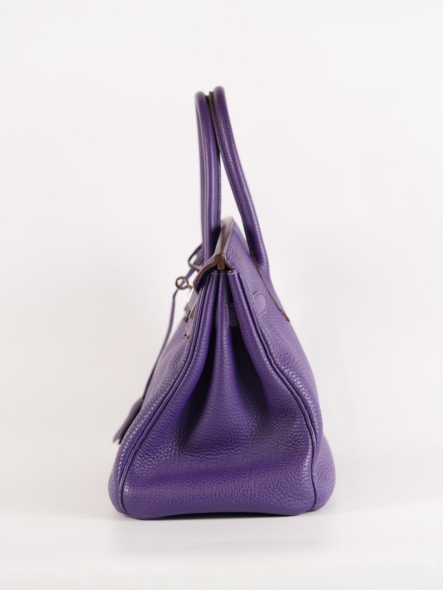 Birkin 30 Retourne in Purple Togo Leather and Palladium Square N (2010) | Purse Maison Luxury Bags Shop