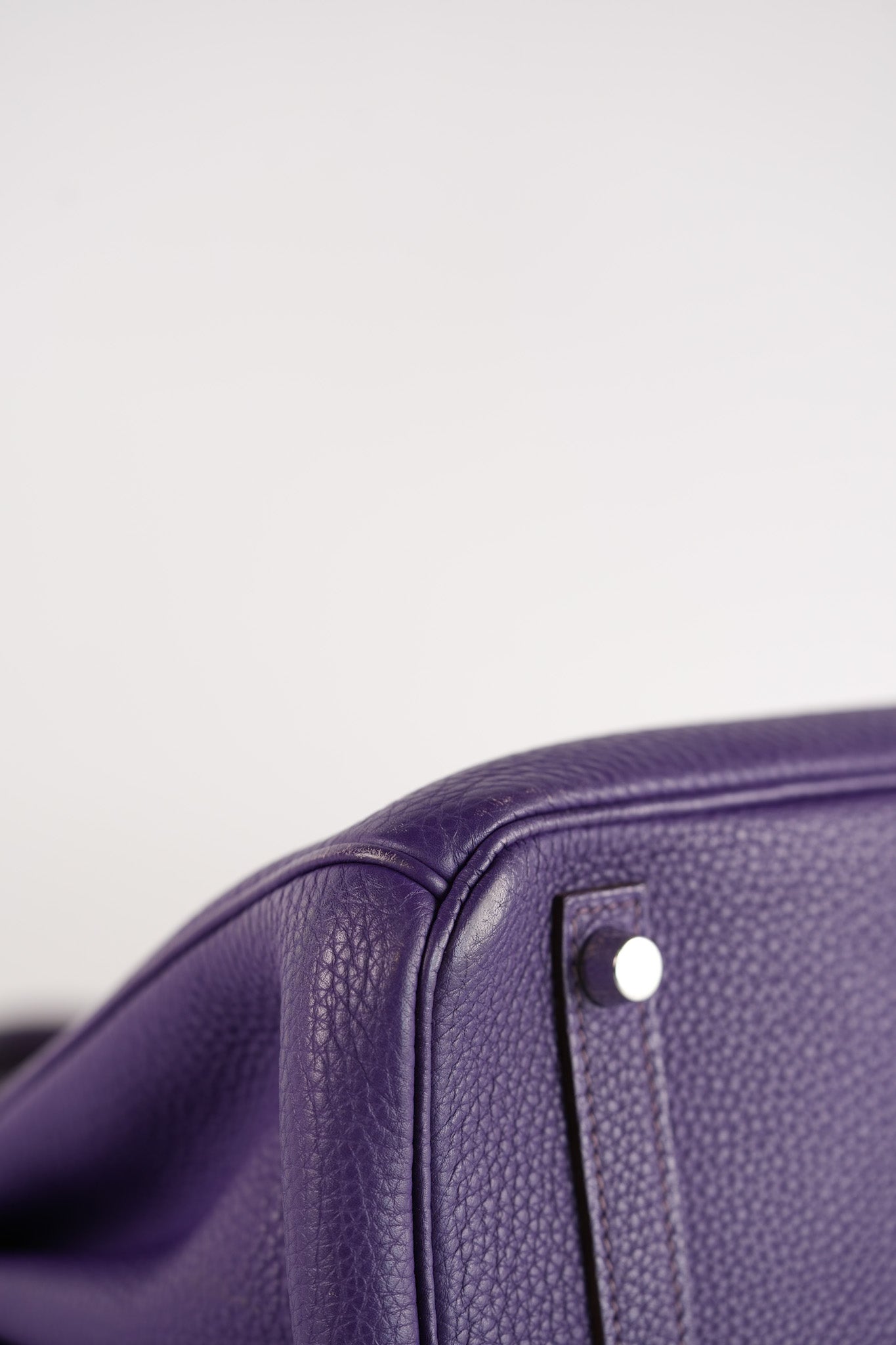 Birkin 30 Retourne in Purple Togo Leather and Palladium Square N (2010) | Purse Maison Luxury Bags Shop