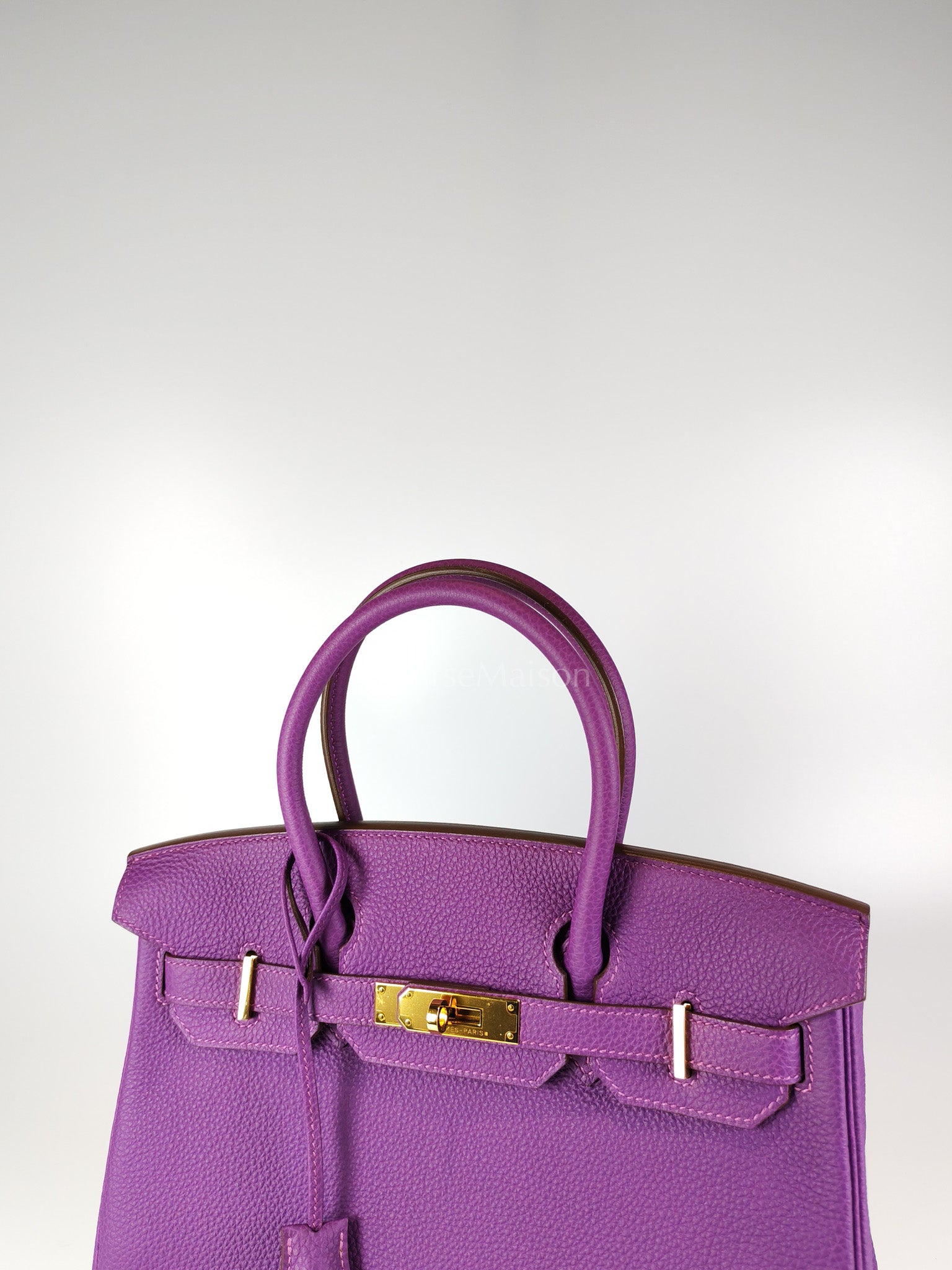 Birkin 30 Retourne in Purple Togo Loeather and Gold Hardware Stamp T (2015) | Purse Maison Luxury Bags Shop