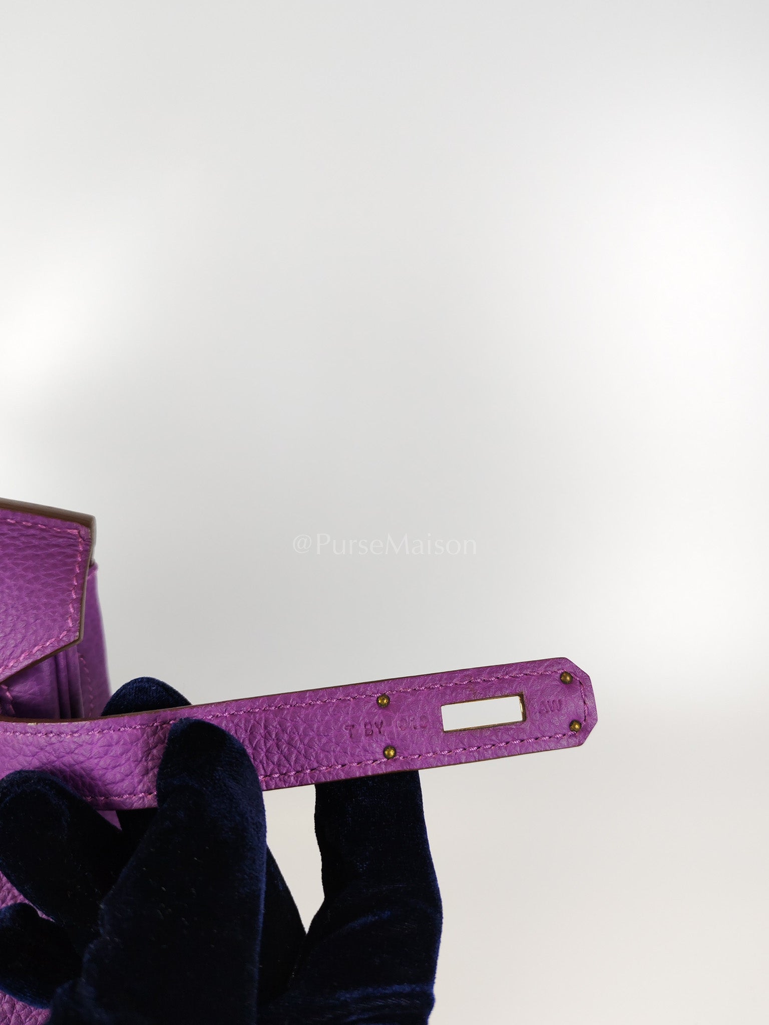 Birkin 30 Retourne in Purple Togo Loeather and Gold Hardware Stamp T (2015) | Purse Maison Luxury Bags Shop