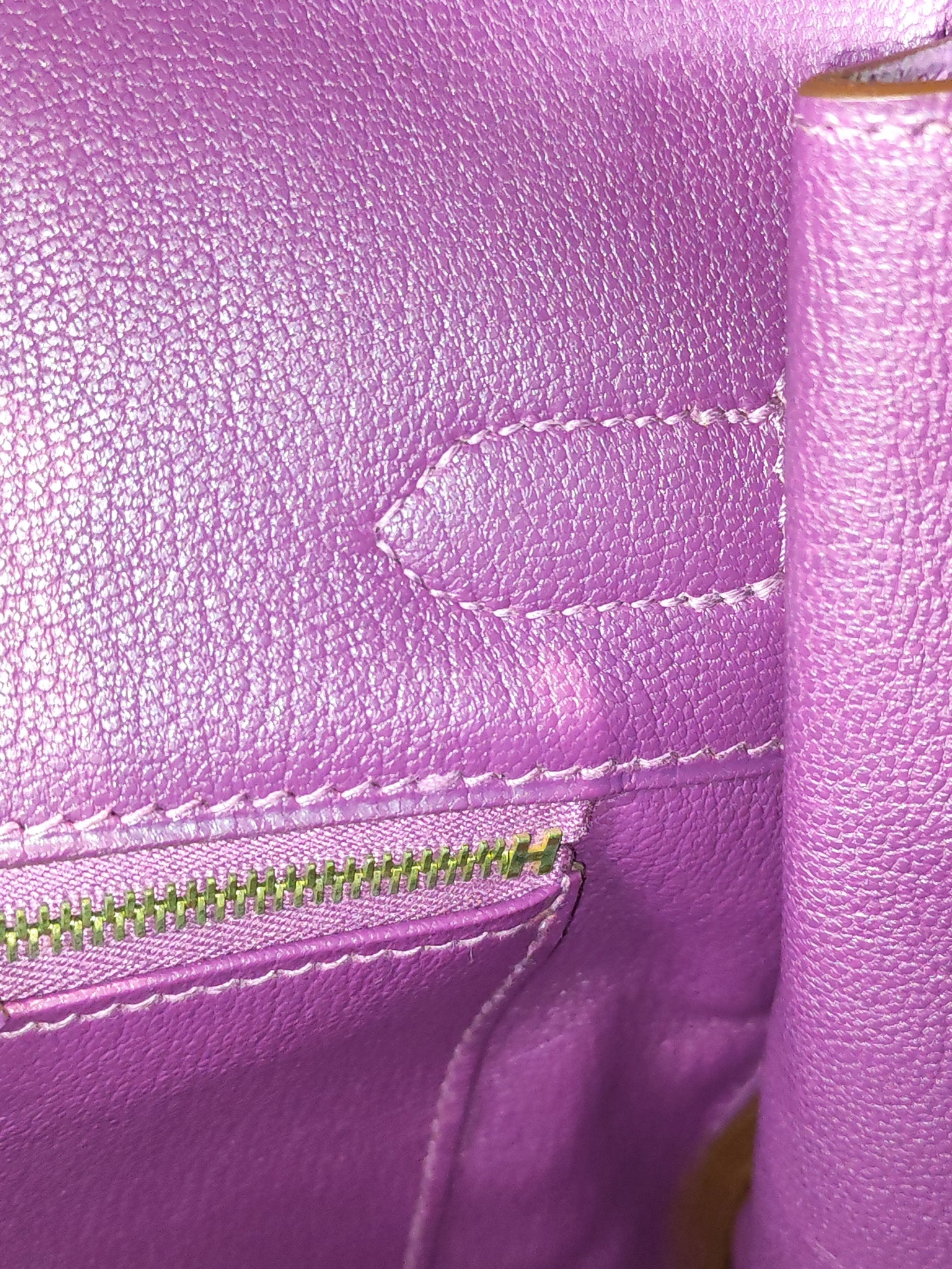 Birkin 30 Retourne in Purple Togo Loeather and Gold Hardware Stamp T (2015) | Purse Maison Luxury Bags Shop