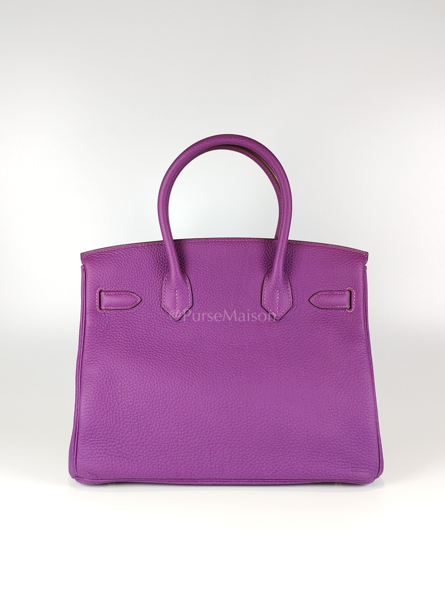Birkin 30 Retourne in Purple Togo Loeather and Gold Hardware Stamp T (2015) | Purse Maison Luxury Bags Shop