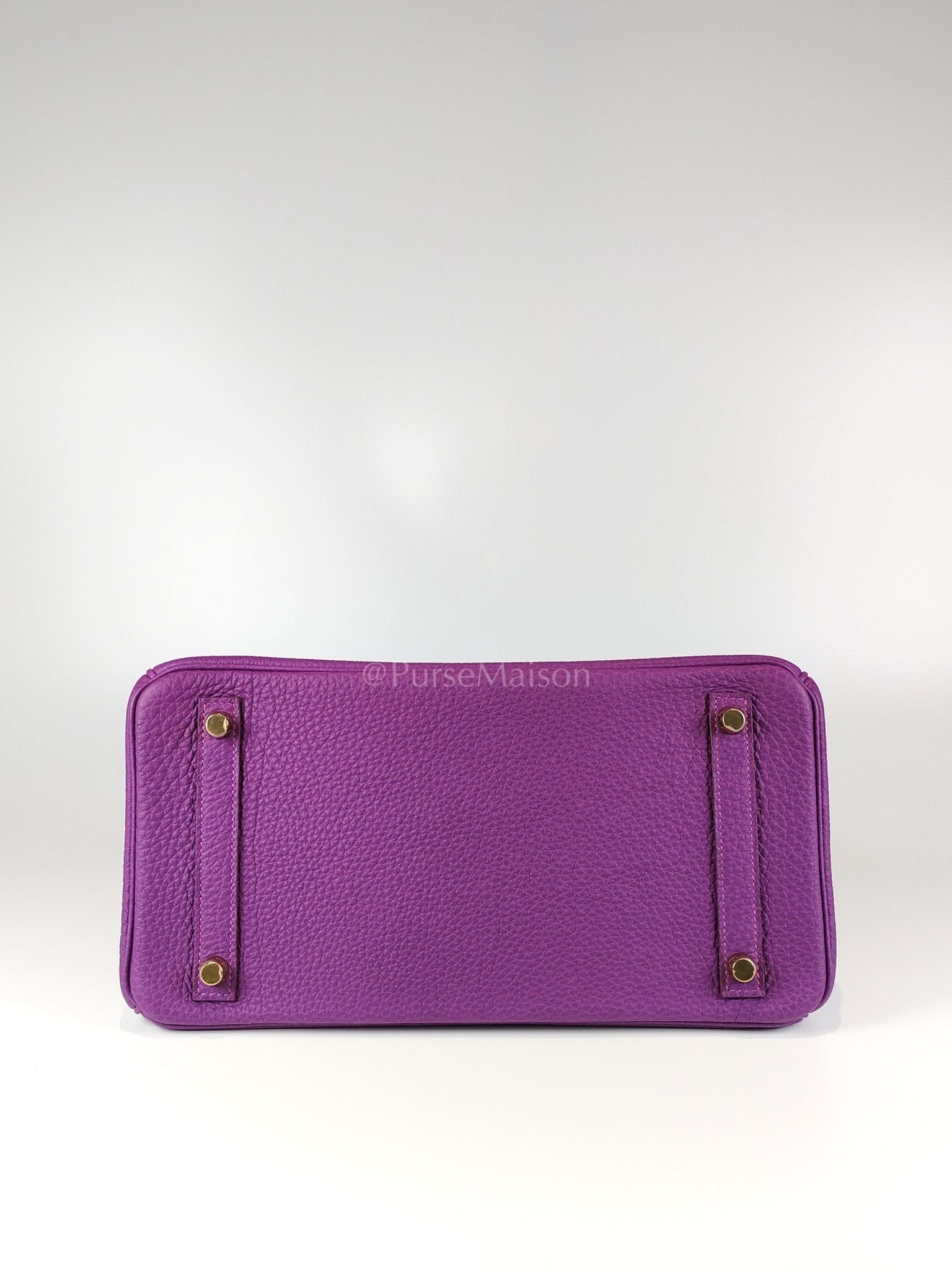 Birkin 30 Retourne in Purple Togo Loeather and Gold Hardware Stamp T (2015) | Purse Maison Luxury Bags Shop