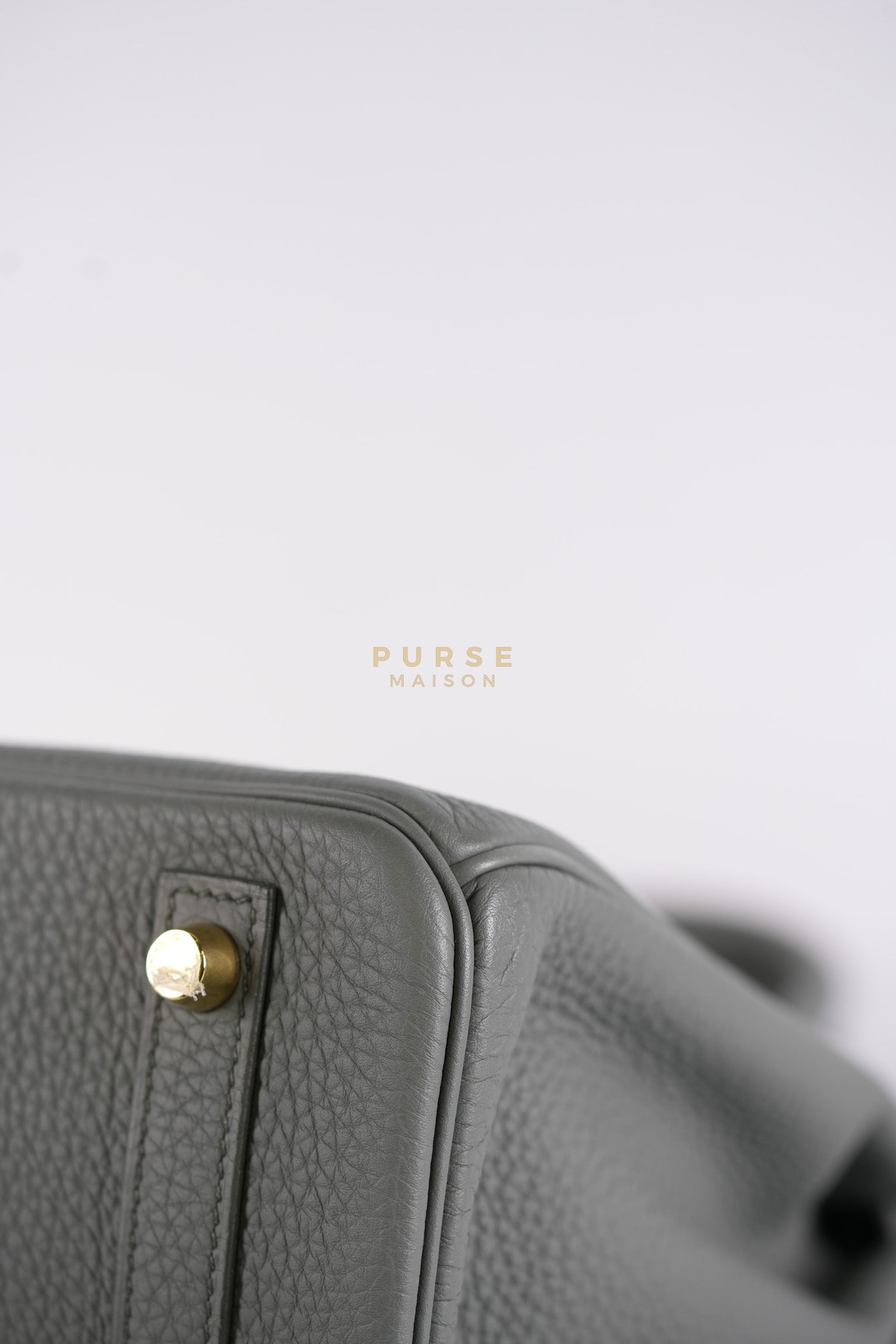 Birkin 30 Retourne Vert Amande in Togo Leather and Gold Hardware Stamp D (2019) | Purse Maison Luxury Bags Shop