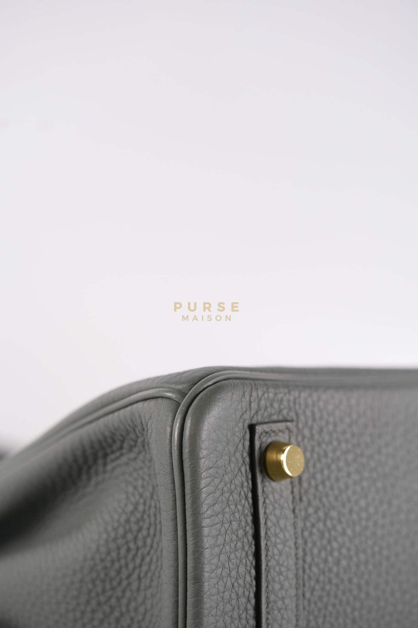Birkin 30 Retourne Vert Amande in Togo Leather and Gold Hardware Stamp D (2019) | Purse Maison Luxury Bags Shop