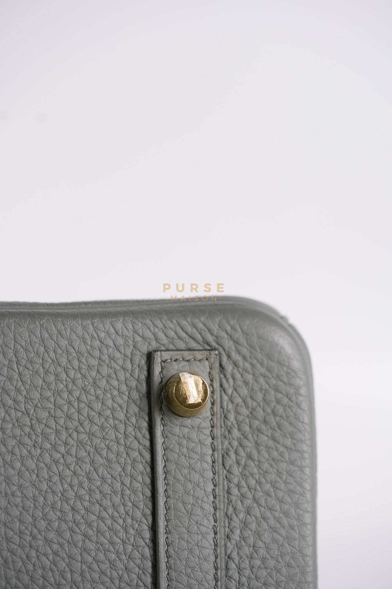 Birkin 30 Retourne Vert Amande in Togo Leather and Gold Hardware Stamp D (2019) | Purse Maison Luxury Bags Shop