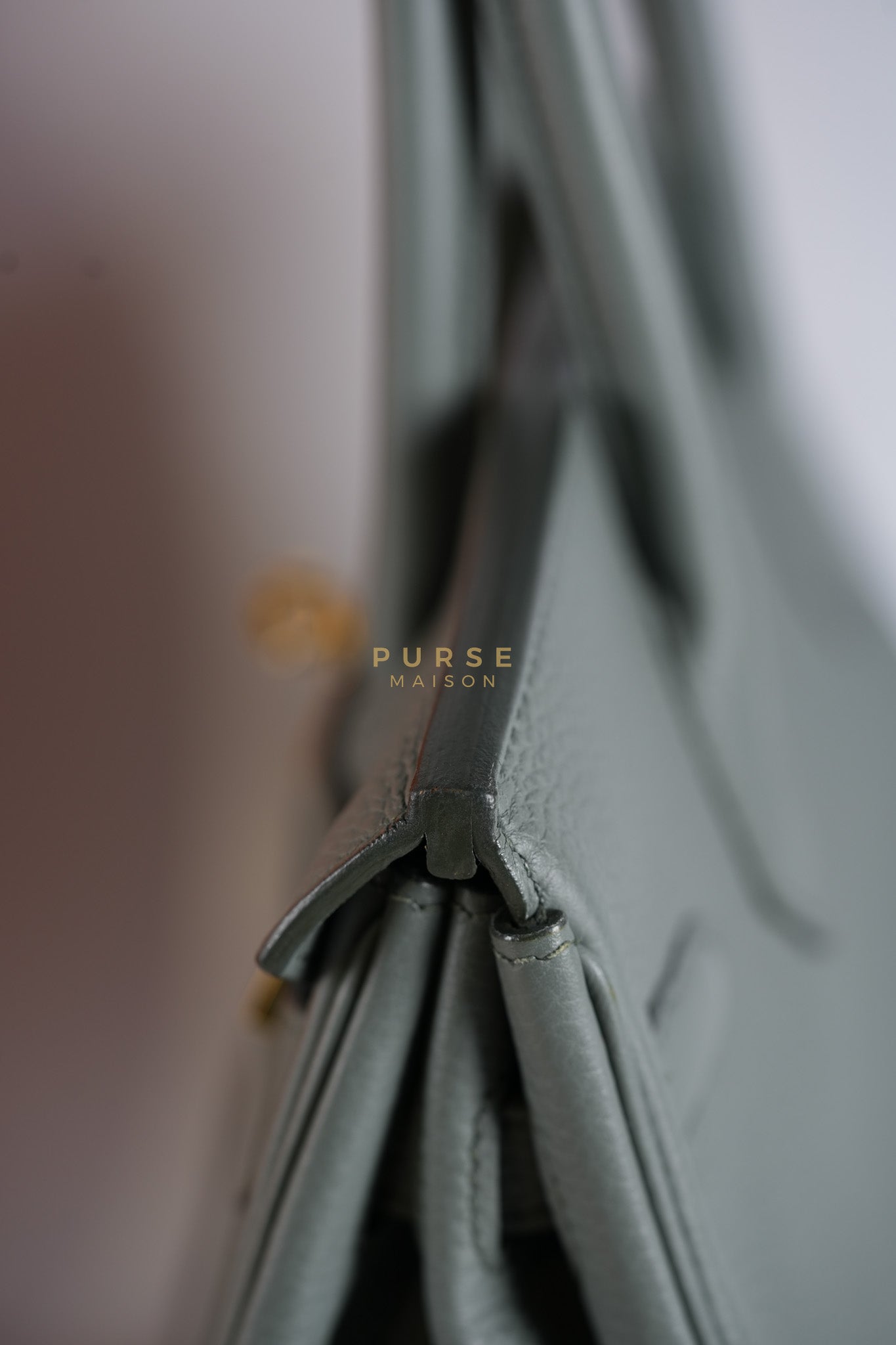 Birkin 30 Retourne Vert Amande in Togo Leather and Gold Hardware Stamp D (2019) | Purse Maison Luxury Bags Shop
