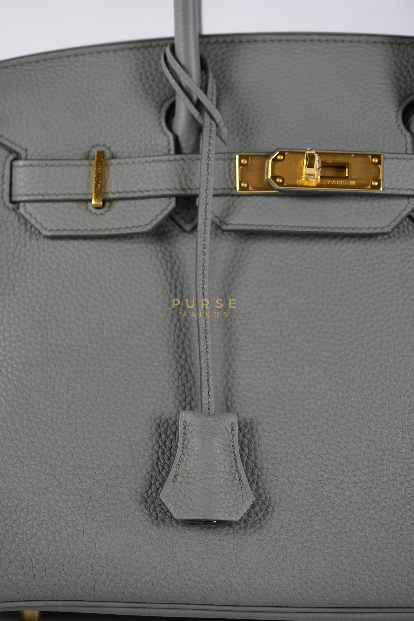 Birkin 30 Retourne Vert Amande in Togo Leather and Gold Hardware Stamp D (2019) | Purse Maison Luxury Bags Shop