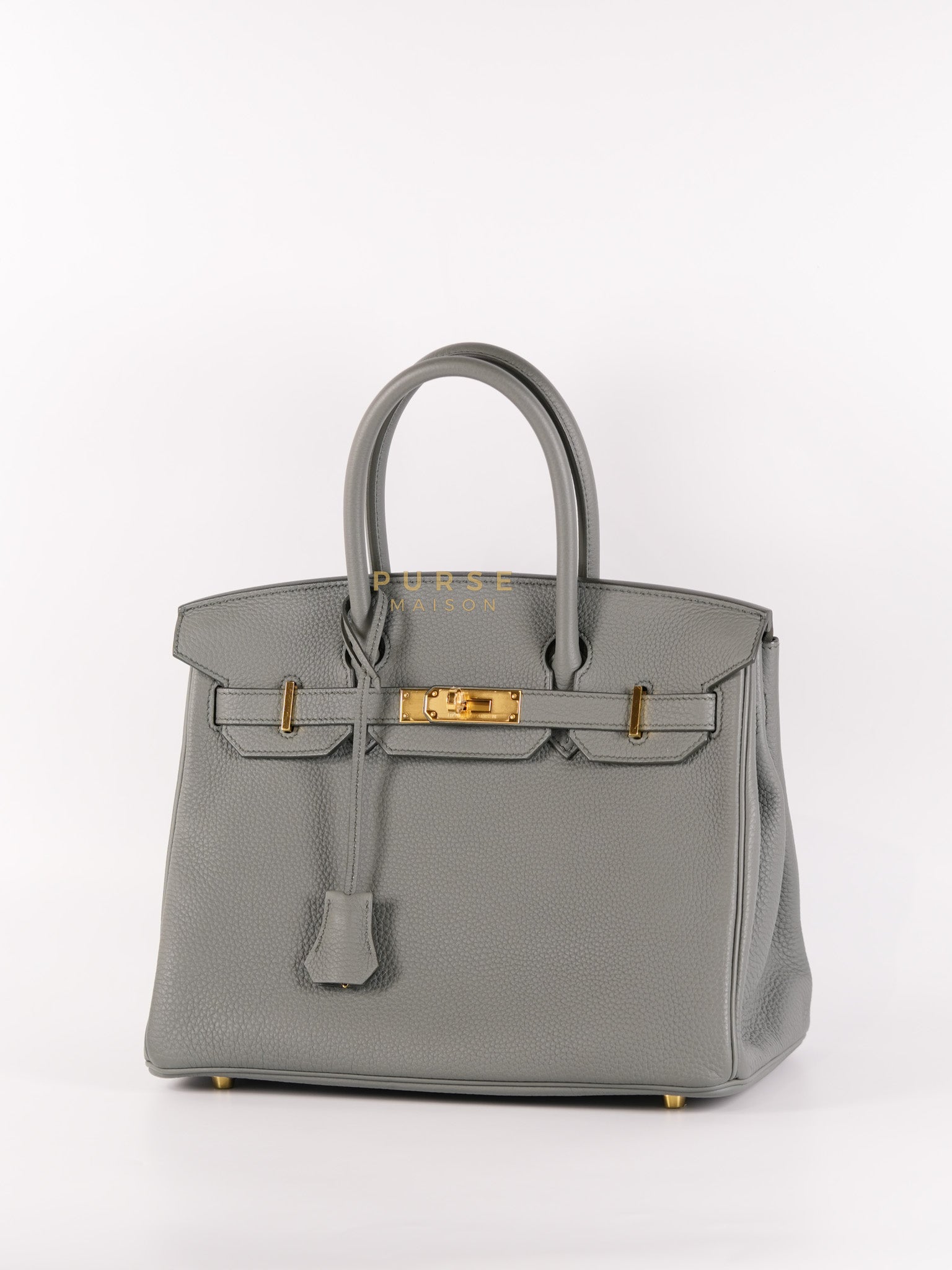 Birkin 30 Retourne Vert Amande in Togo Leather and Gold Hardware Stamp D (2019) | Purse Maison Luxury Bags Shop