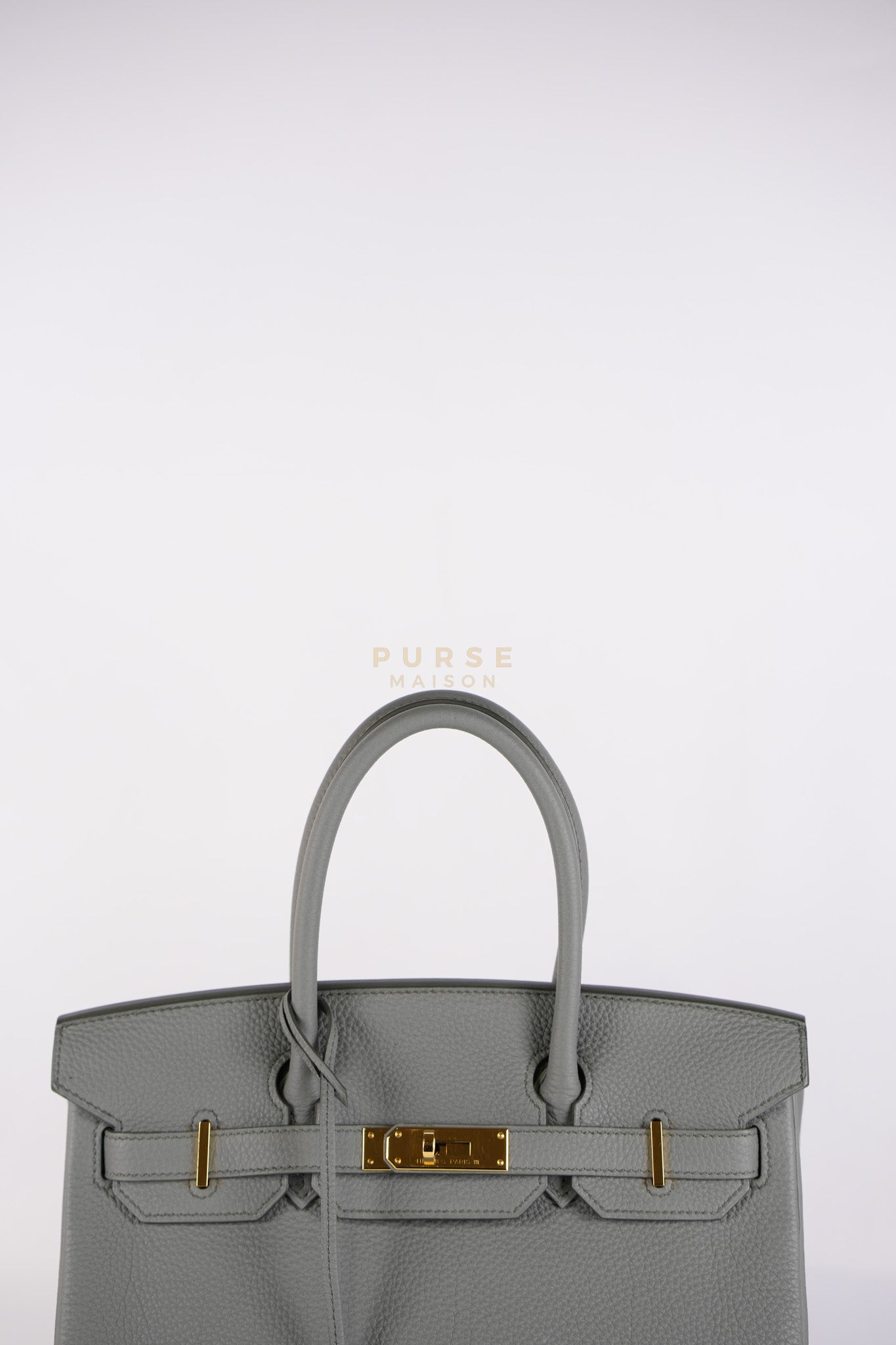 Birkin 30 Retourne Vert Amande in Togo Leather and Gold Hardware Stamp D (2019) | Purse Maison Luxury Bags Shop