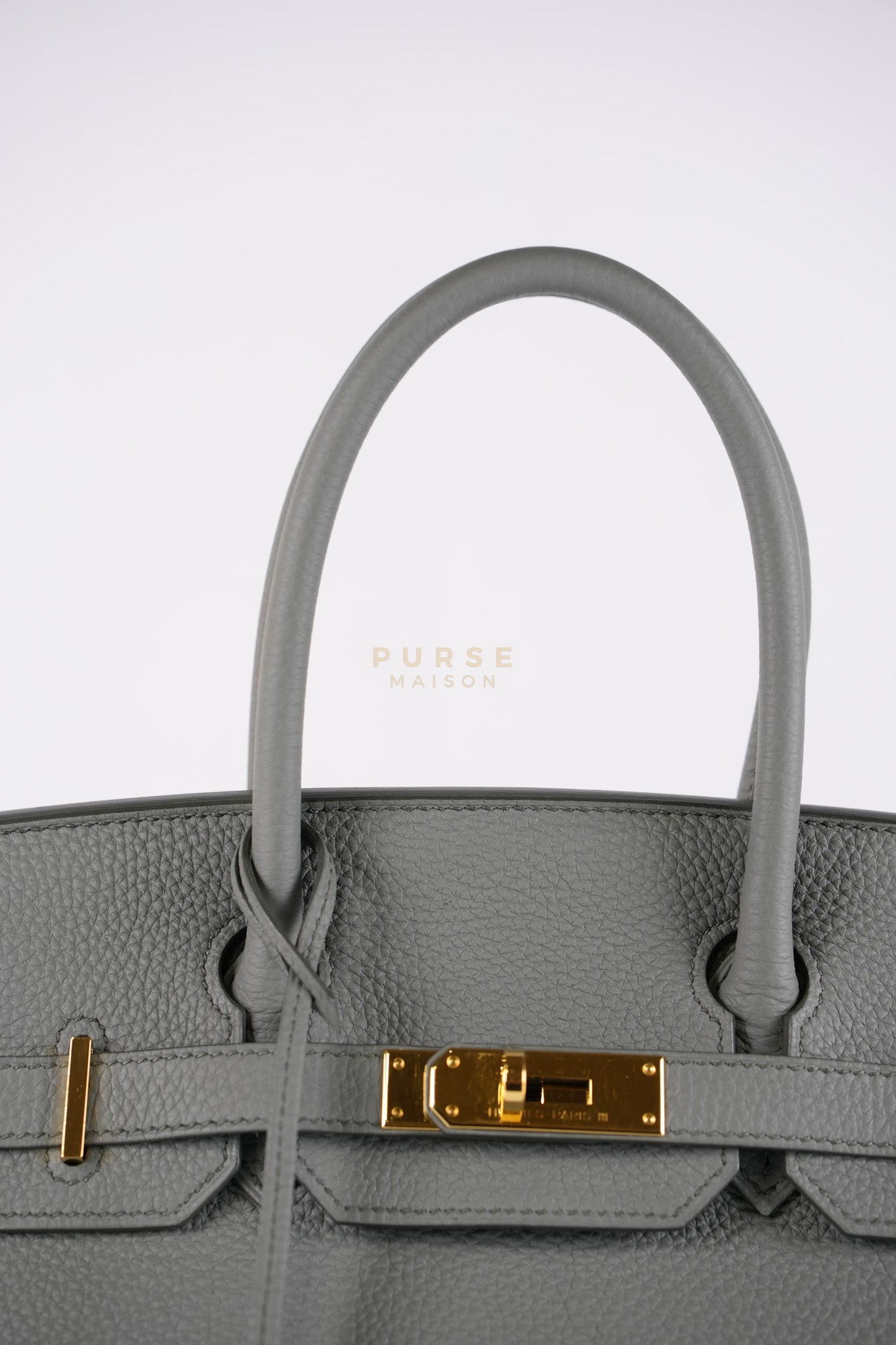 Birkin 30 Retourne Vert Amande in Togo Leather and Gold Hardware Stamp D (2019) | Purse Maison Luxury Bags Shop