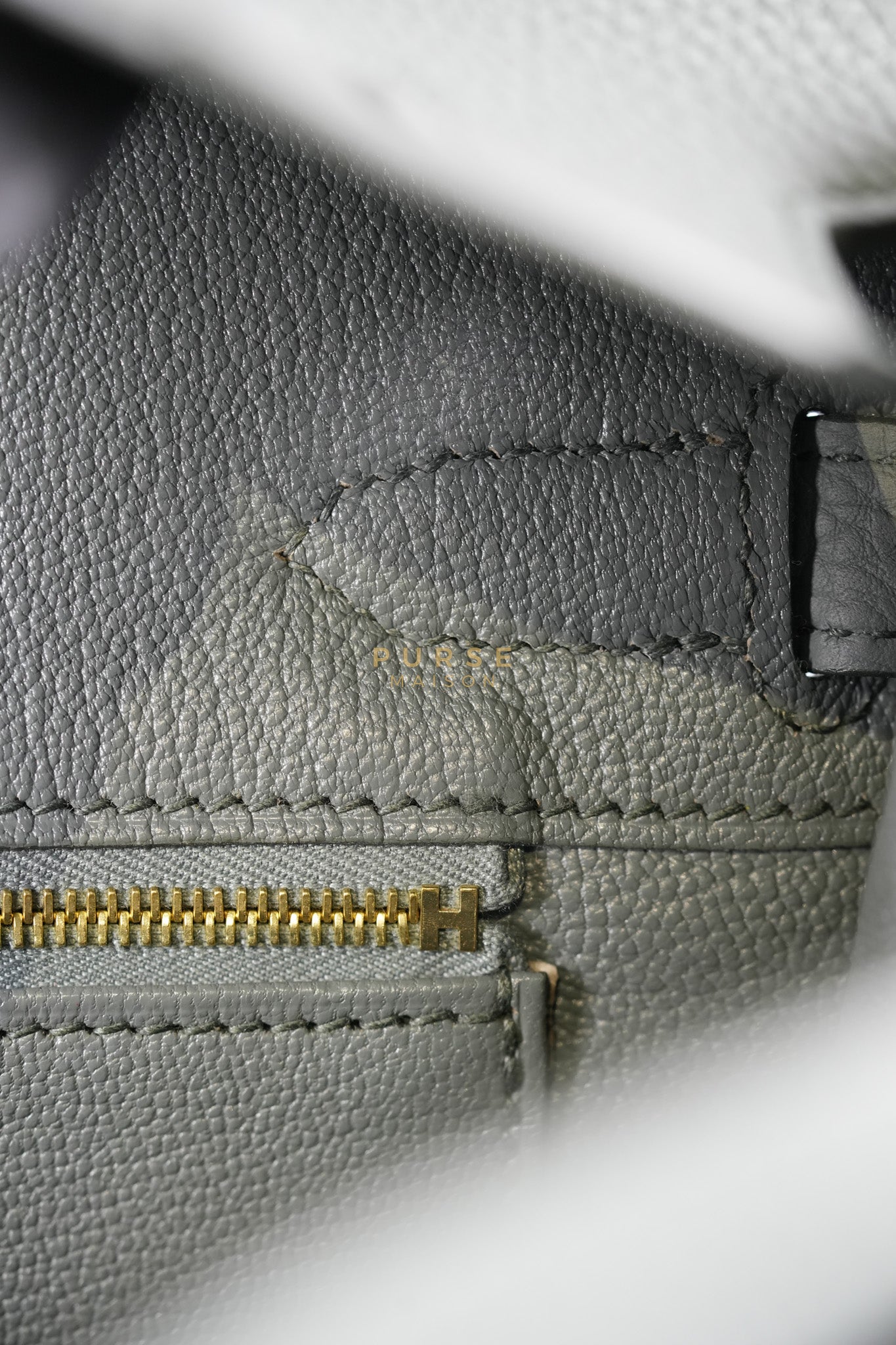 Birkin 30 Retourne Vert Amande in Togo Leather and Gold Hardware Stamp D (2019) | Purse Maison Luxury Bags Shop
