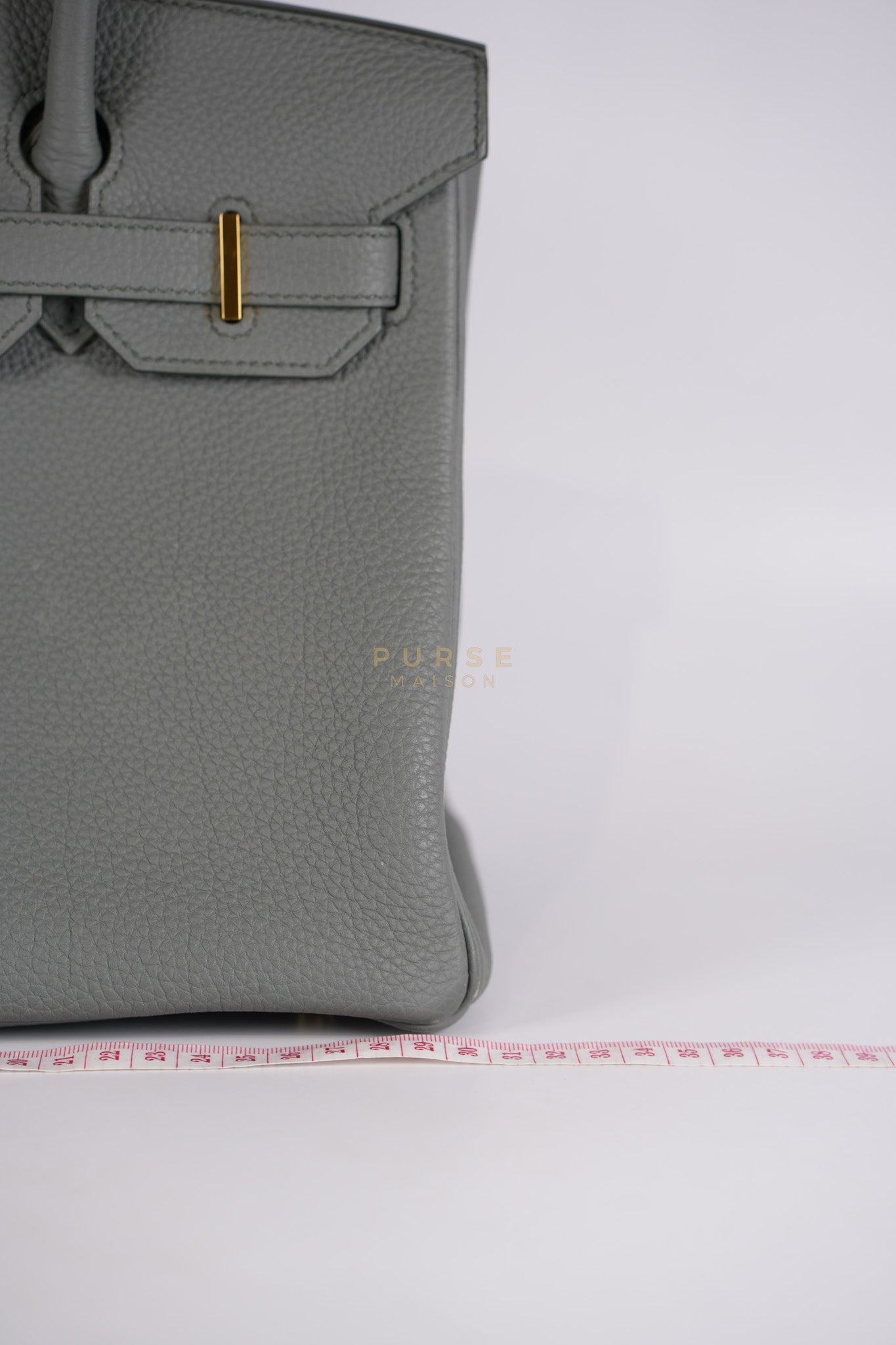 Birkin 30 Retourne Vert Amande in Togo Leather and Gold Hardware Stamp D (2019) | Purse Maison Luxury Bags Shop