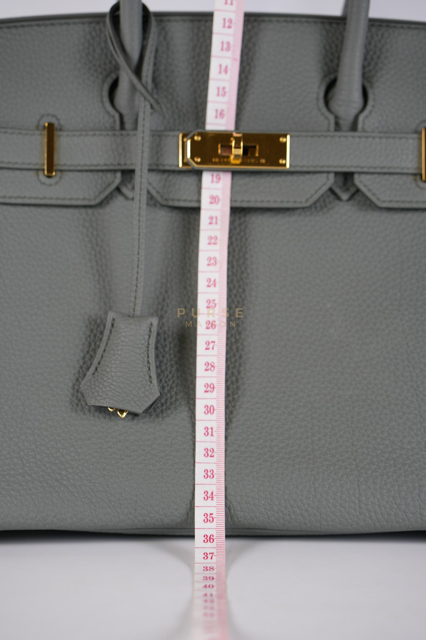 Birkin 30 Retourne Vert Amande in Togo Leather and Gold Hardware Stamp D (2019) | Purse Maison Luxury Bags Shop