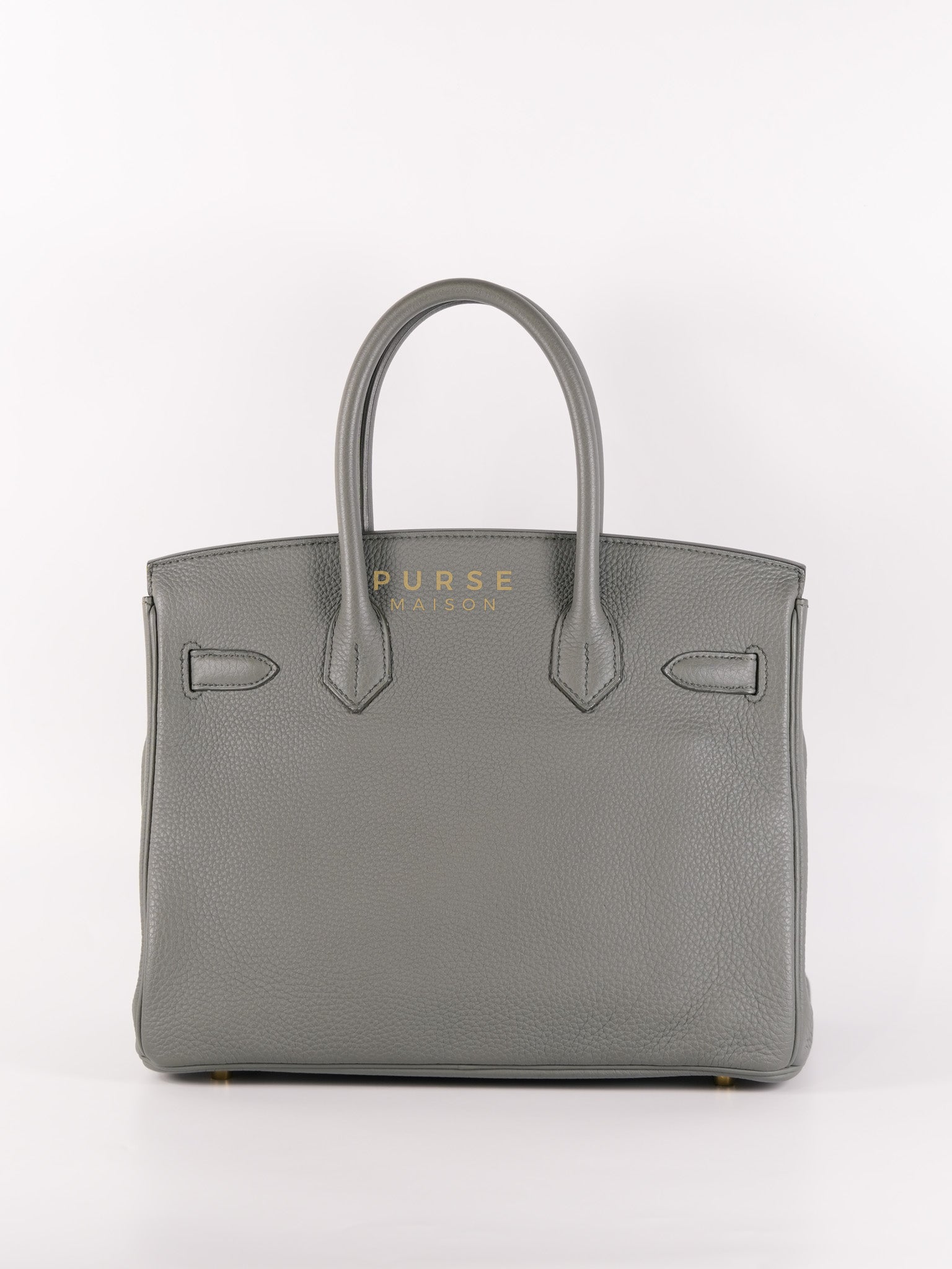 Birkin 30 Retourne Vert Amande in Togo Leather and Gold Hardware Stamp D (2019) | Purse Maison Luxury Bags Shop