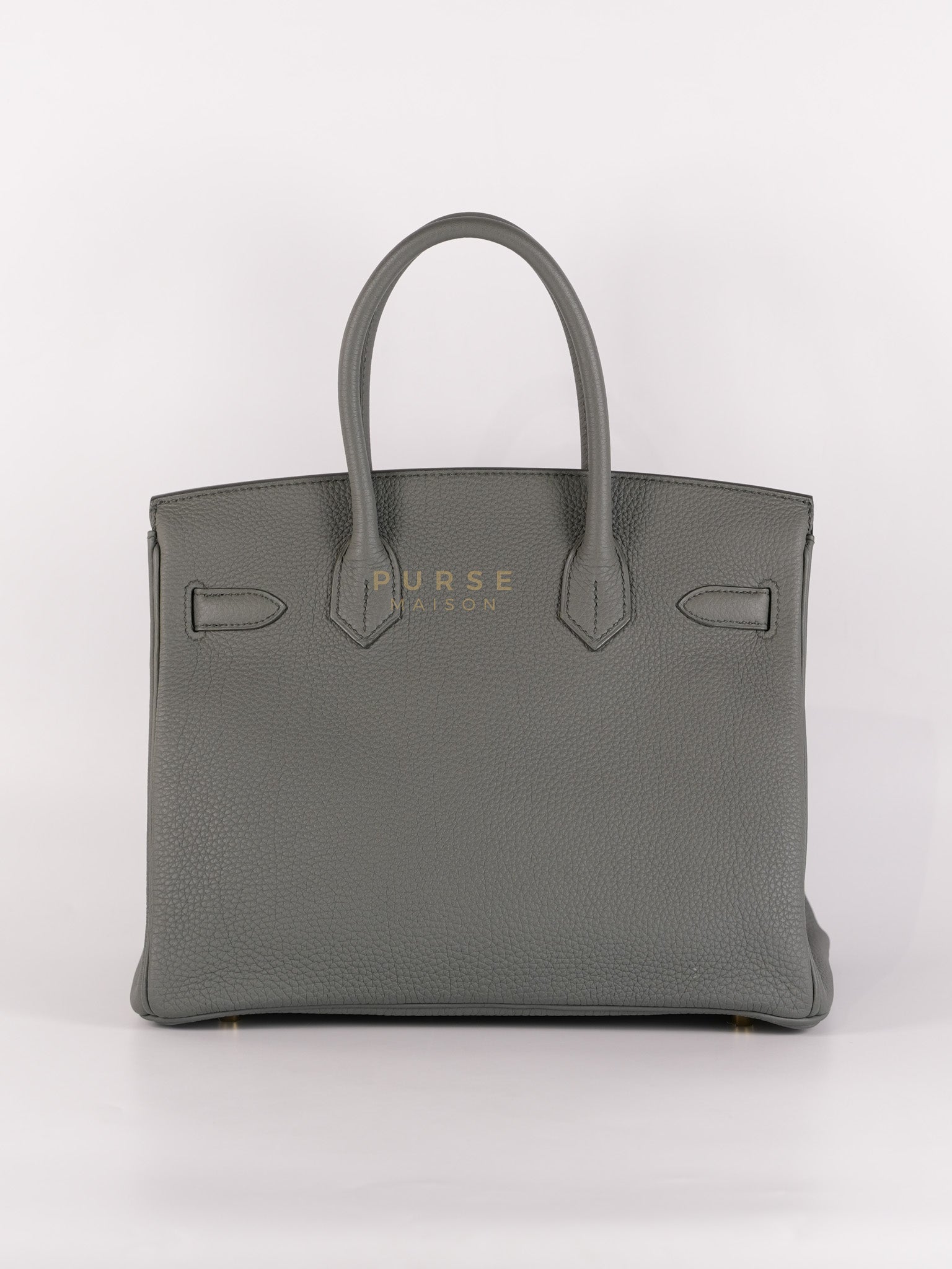 Birkin 30 Retourne Vert Amande in Togo Leather and Gold Hardware Stamp D (2019) | Purse Maison Luxury Bags Shop